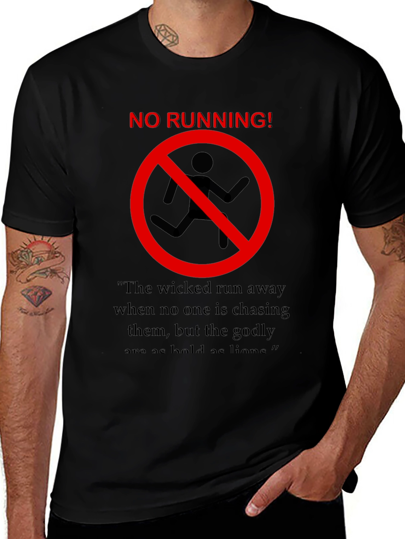 Variant 11 of No Running Graphic Tee
