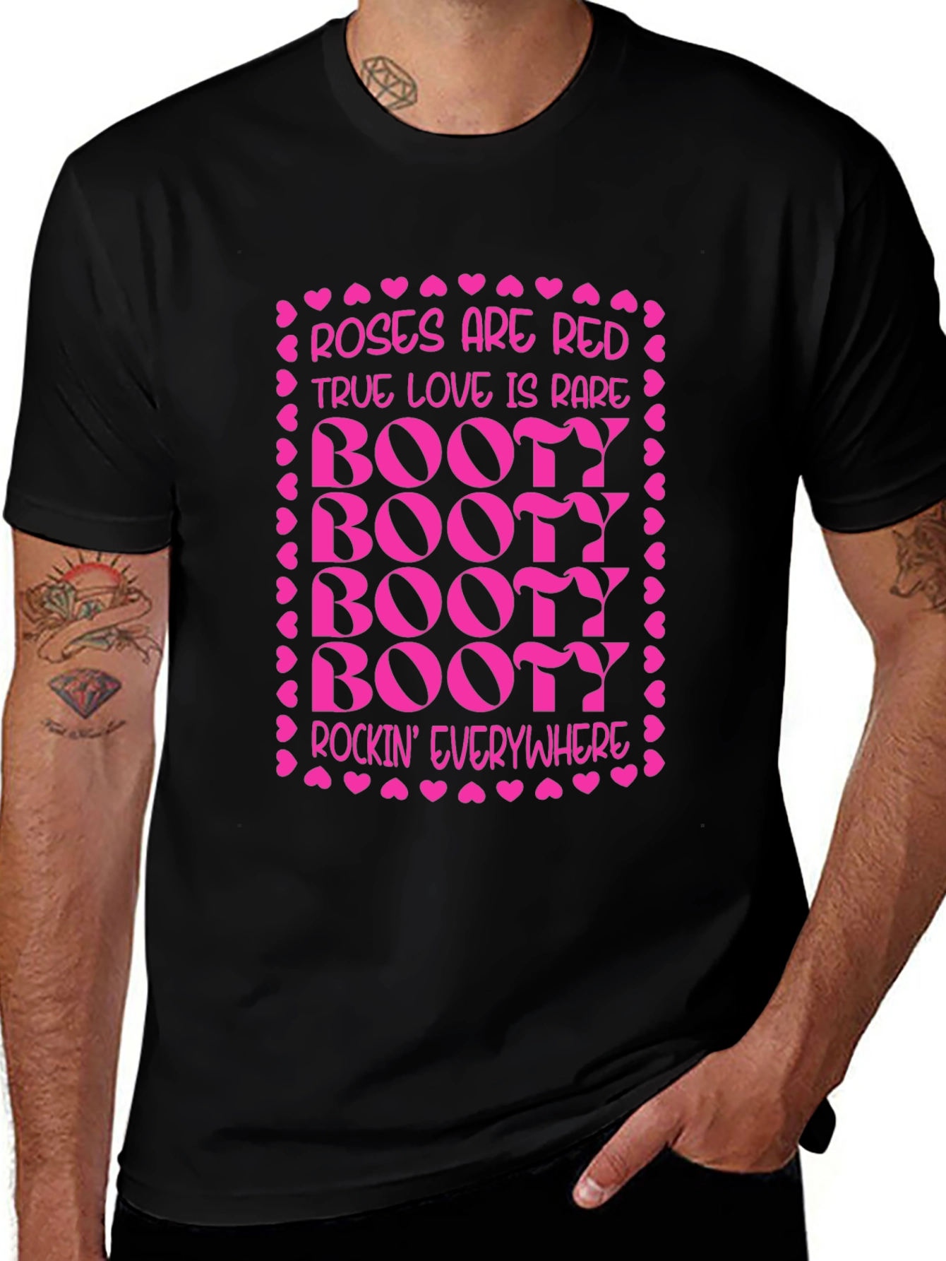 Roses are Red Booty T-Shirt - Valentine's Day