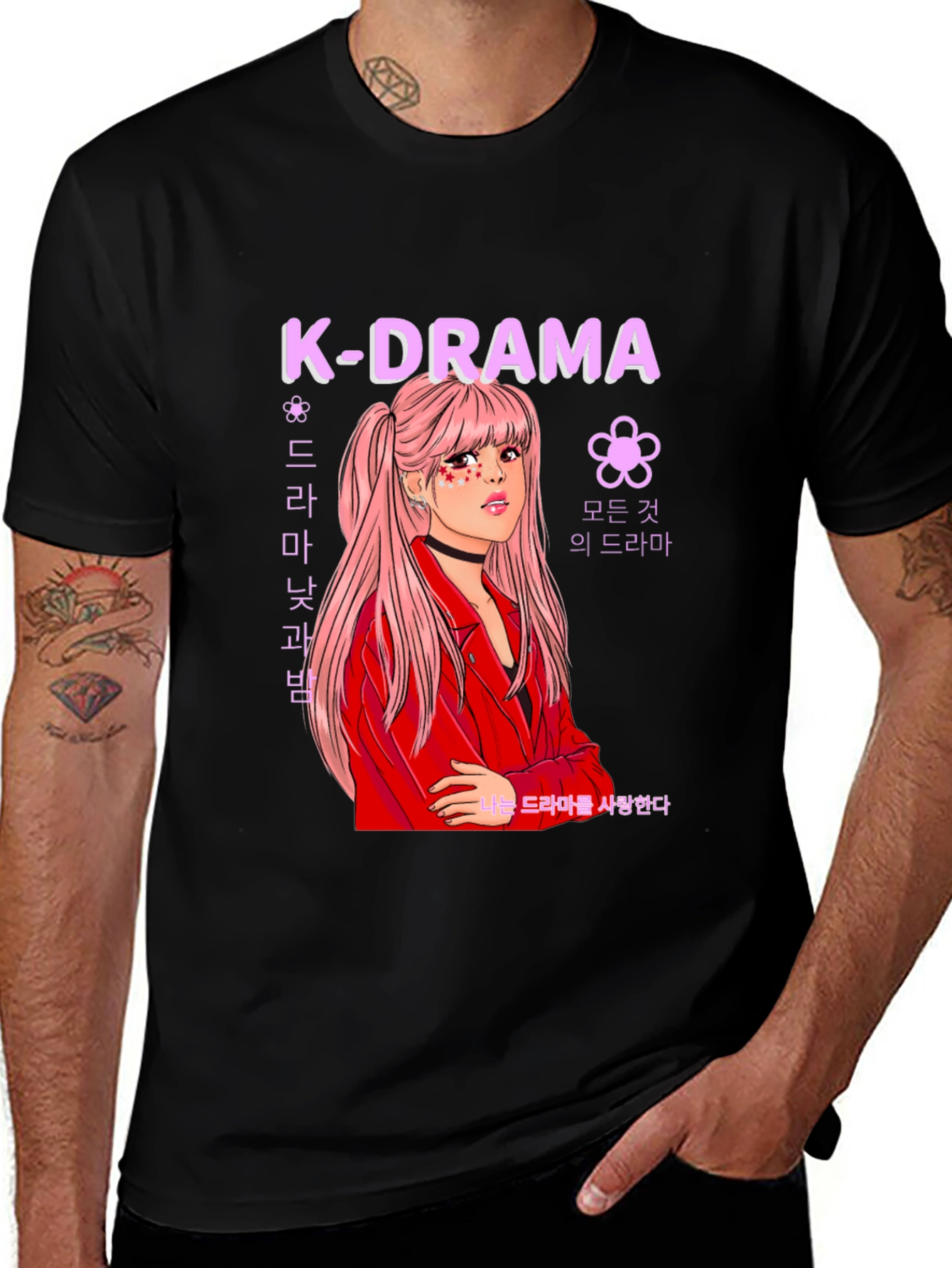 K-Drama Girl Graphic T-Shirt