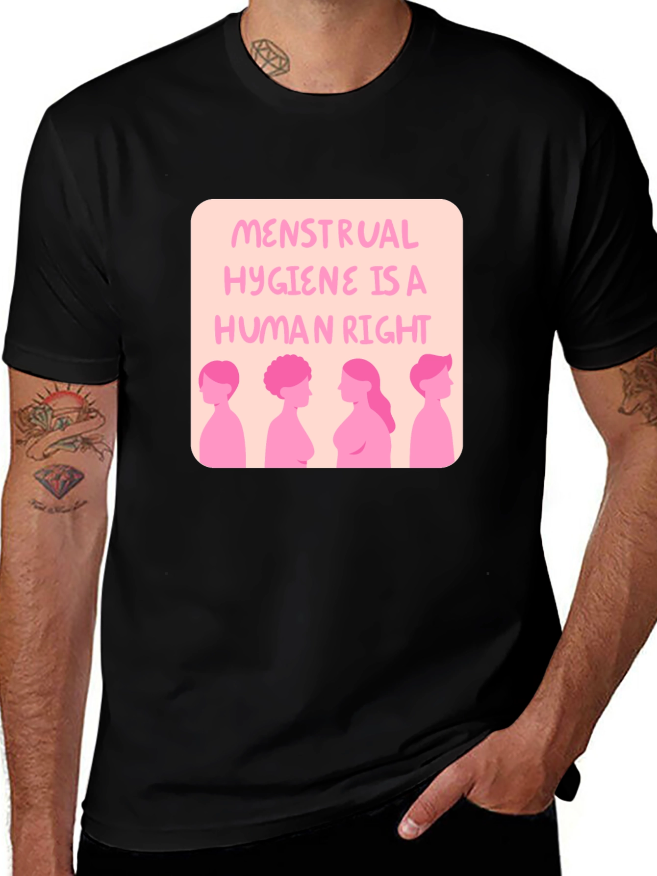 Variant 12 of Menstrual Hygiene is a Human Right T-Shirt