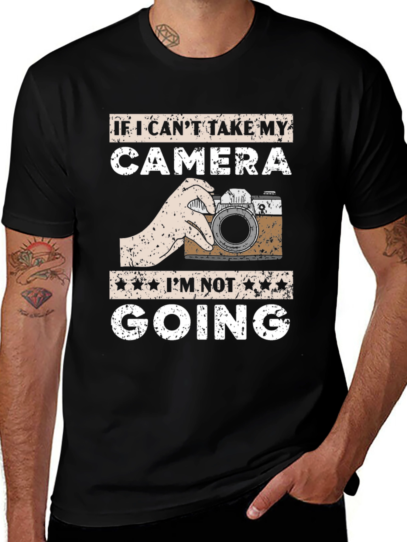 Camera T-Shirt - If I Can't Take My Camera, I'm Not Going