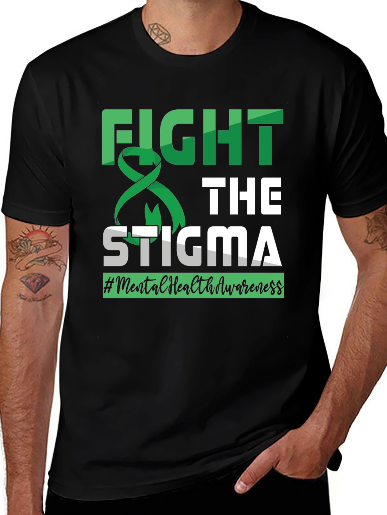 Variant 22 of Fight The Stigma Mental Health Awareness T-Shirt