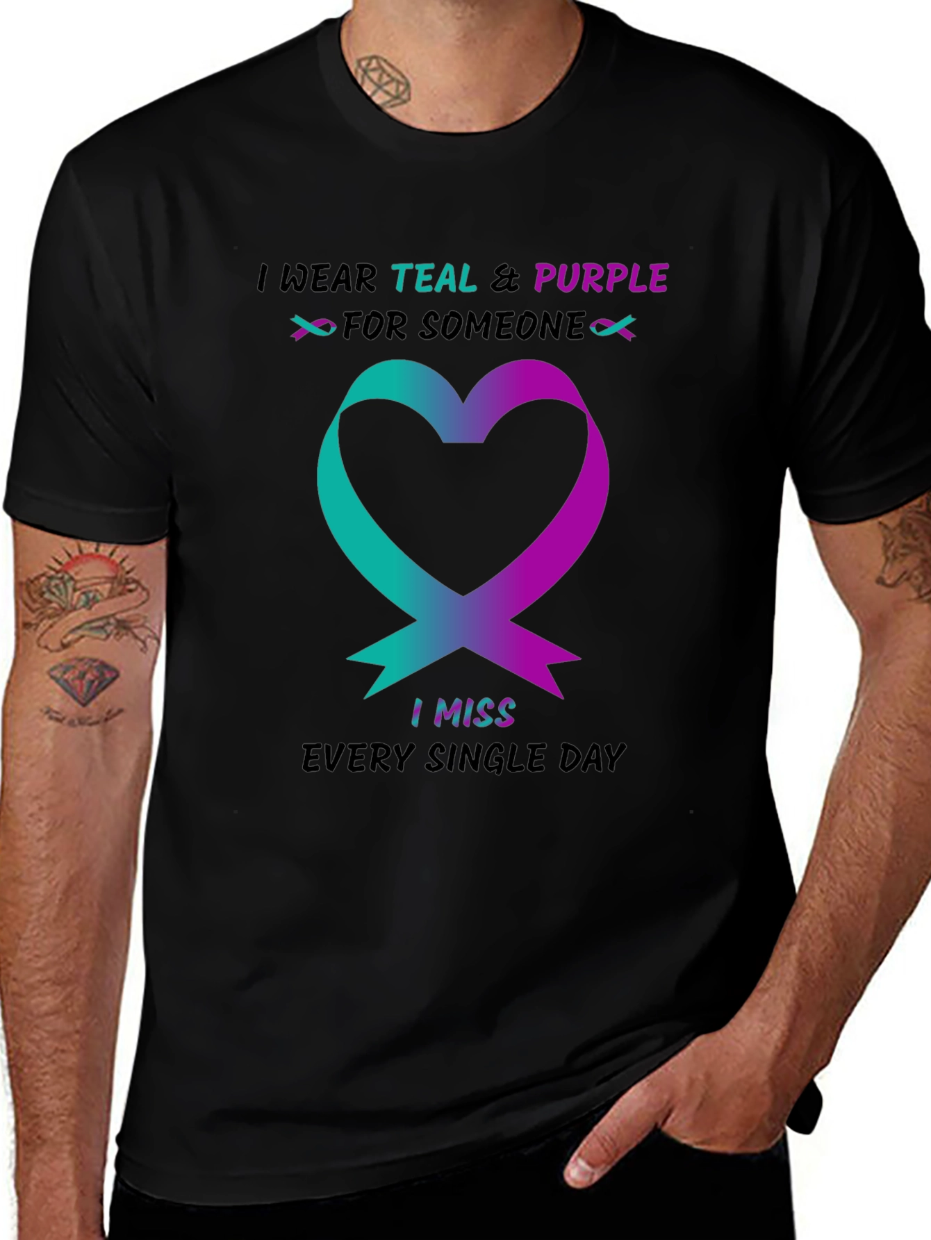 Teal & Purple Remembrance Shirt