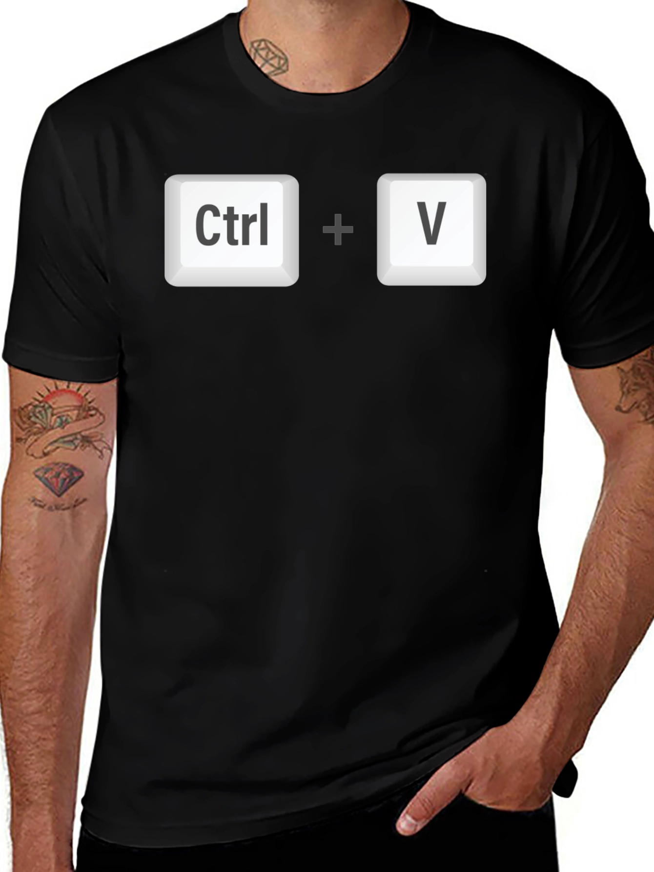 Ctrl+V T-Shirt - Copy Paste Programmer Tee