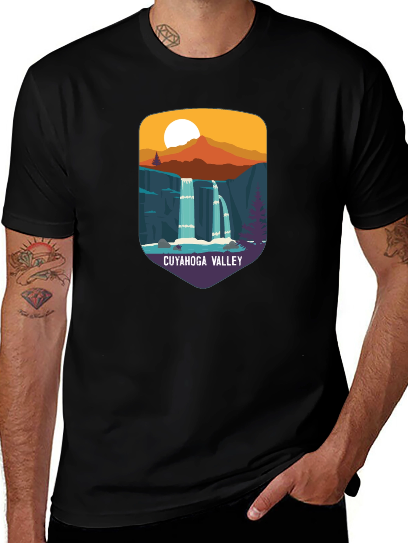 Variant 13 of Cuyahoga Valley Graphic Tee - Nature Inspired T-Shirt