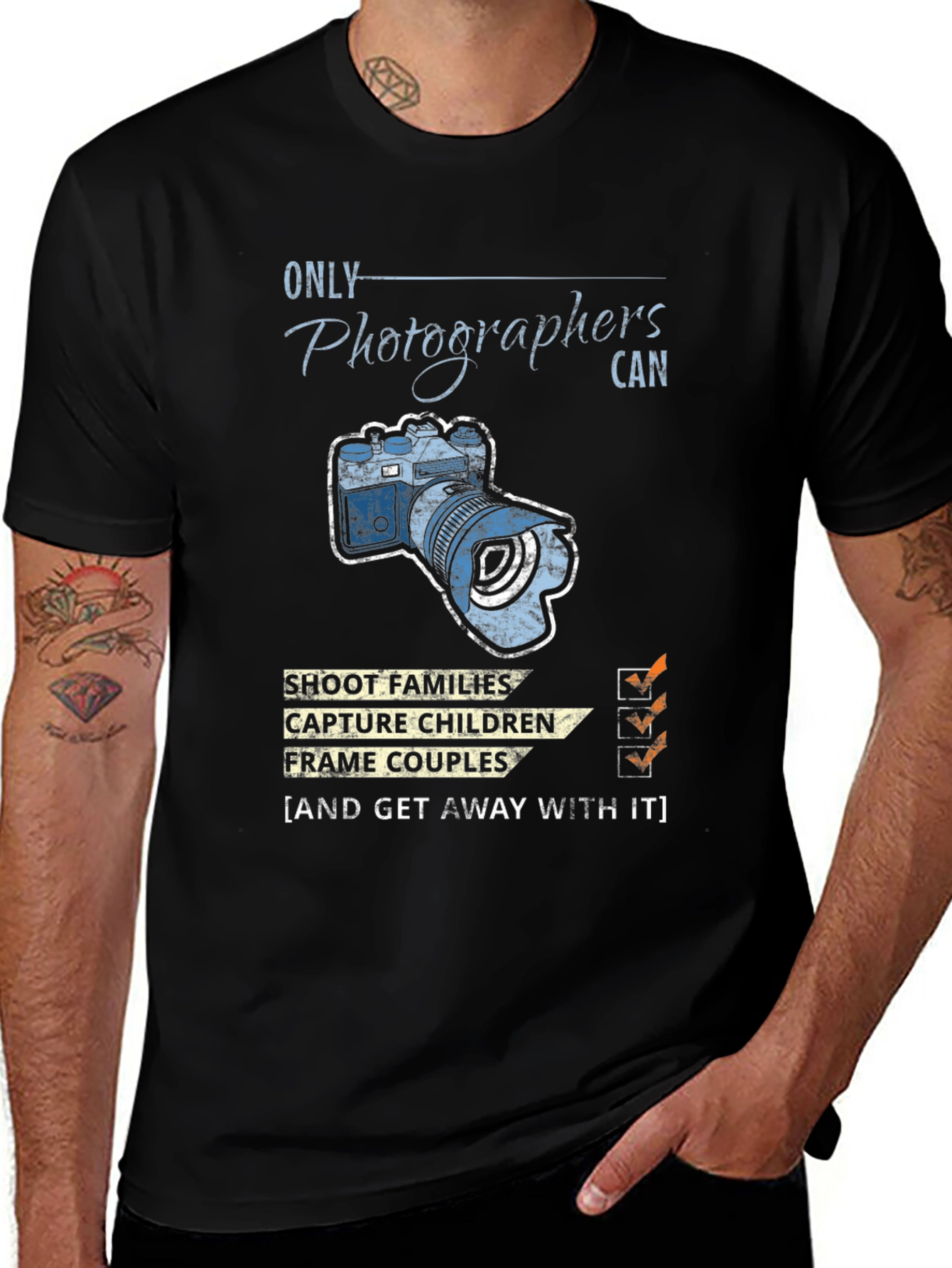 Variant 16 of Photographer T-Shirt Funny Camera Tee