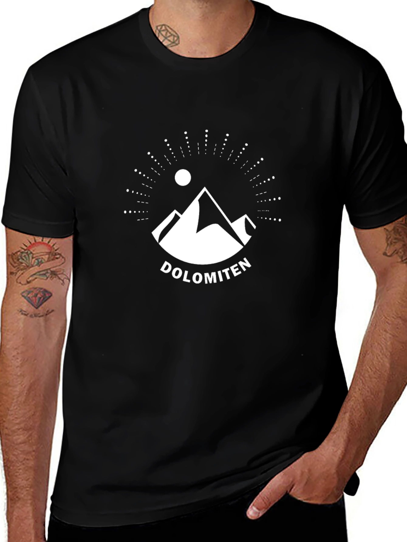 Variant 10 of Dolomiten Mountain Graphic T-Shirt