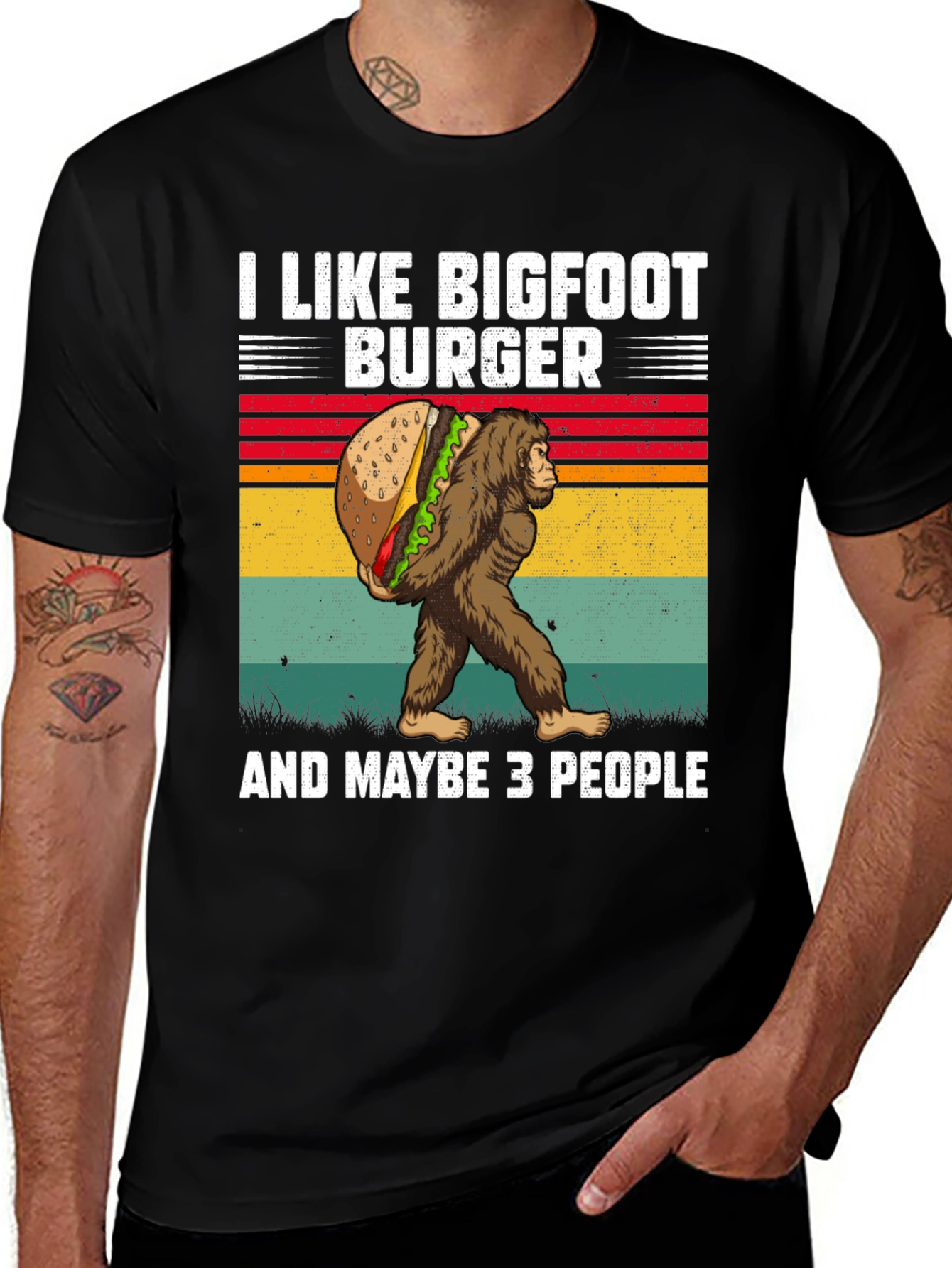 I Like Bigfoot Burger T-Shirt