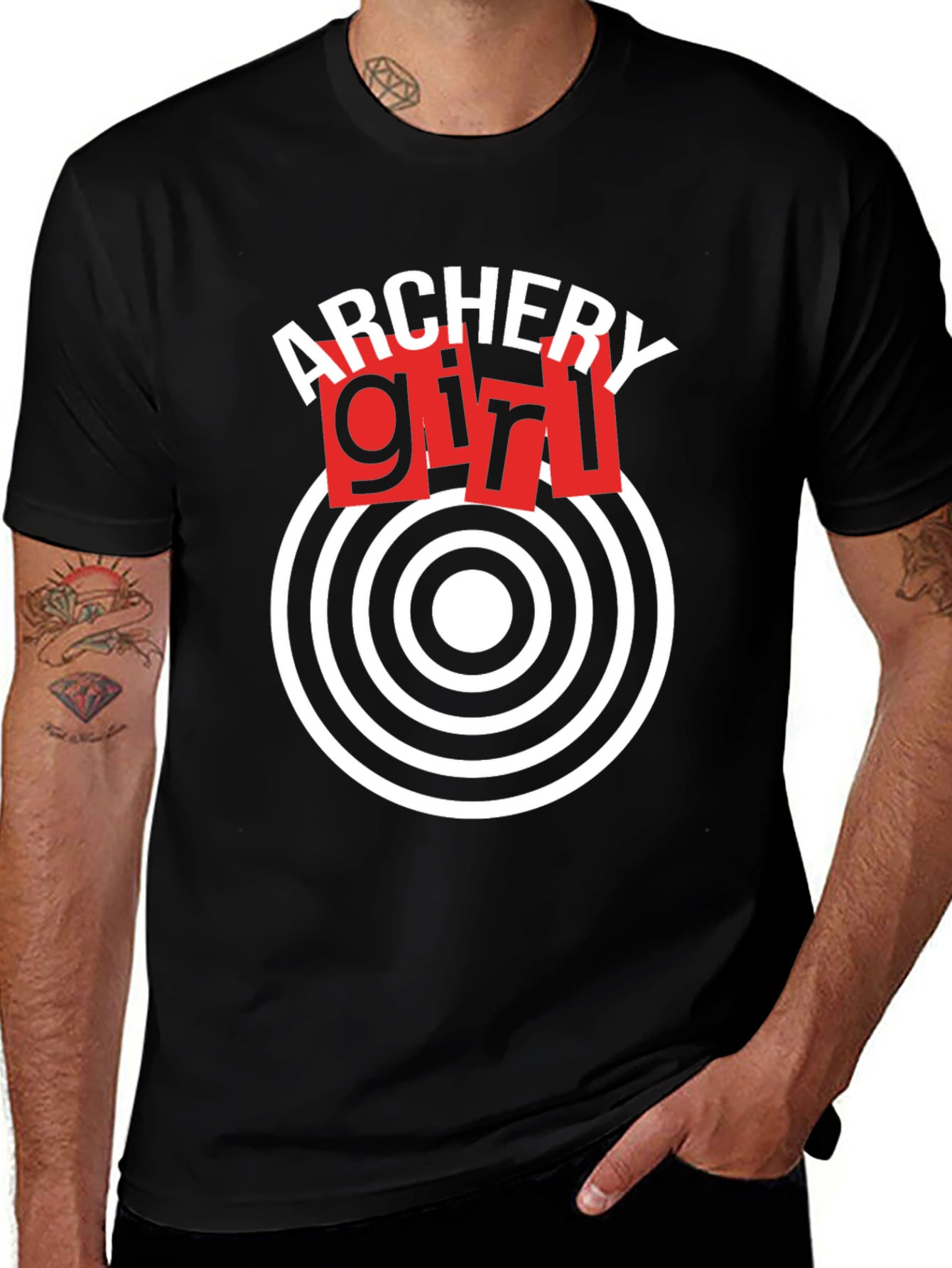 Variant 27 of Archery Girl Target T-Shirt