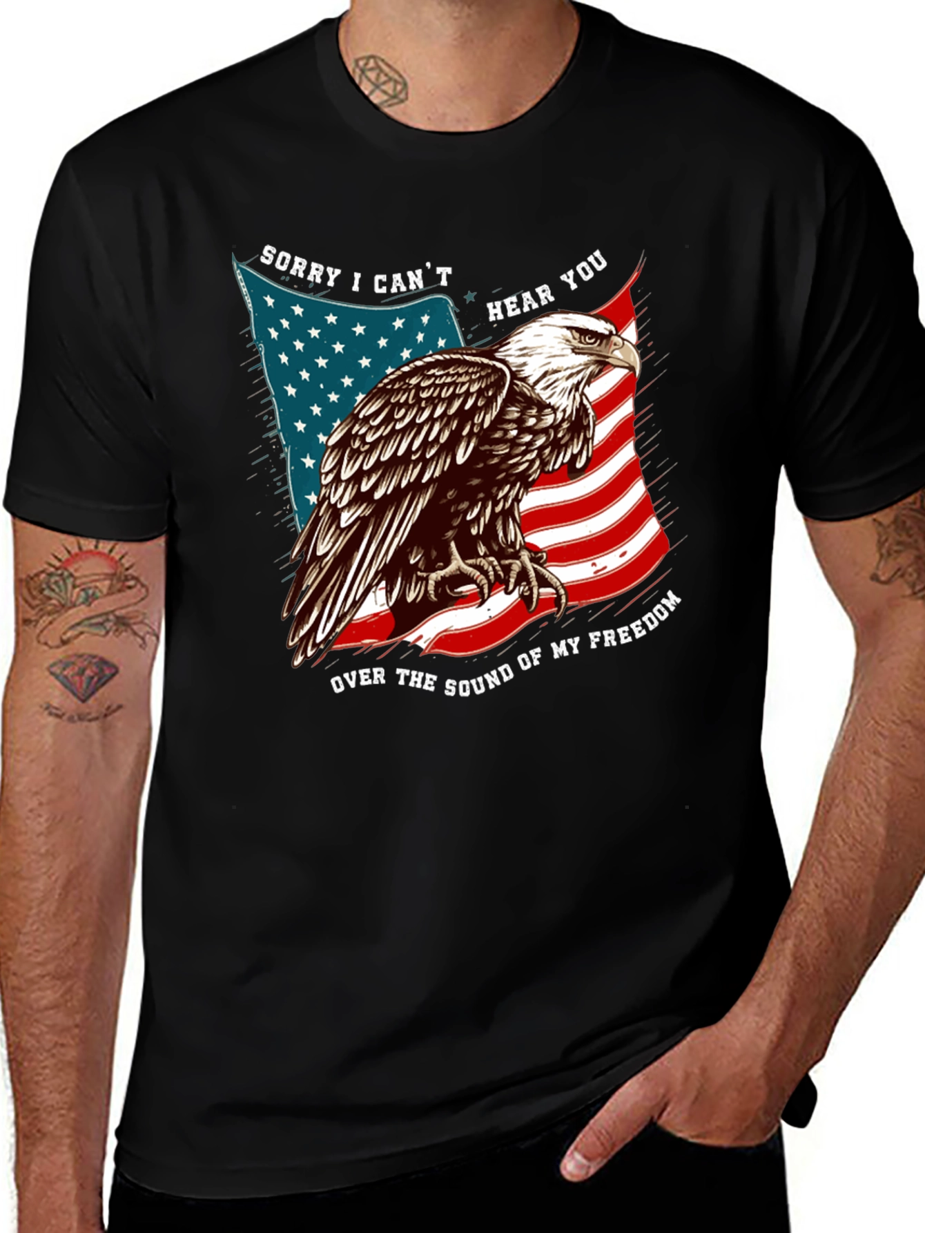 Variant 10 of Freedom Eagle Graphic T-Shirt