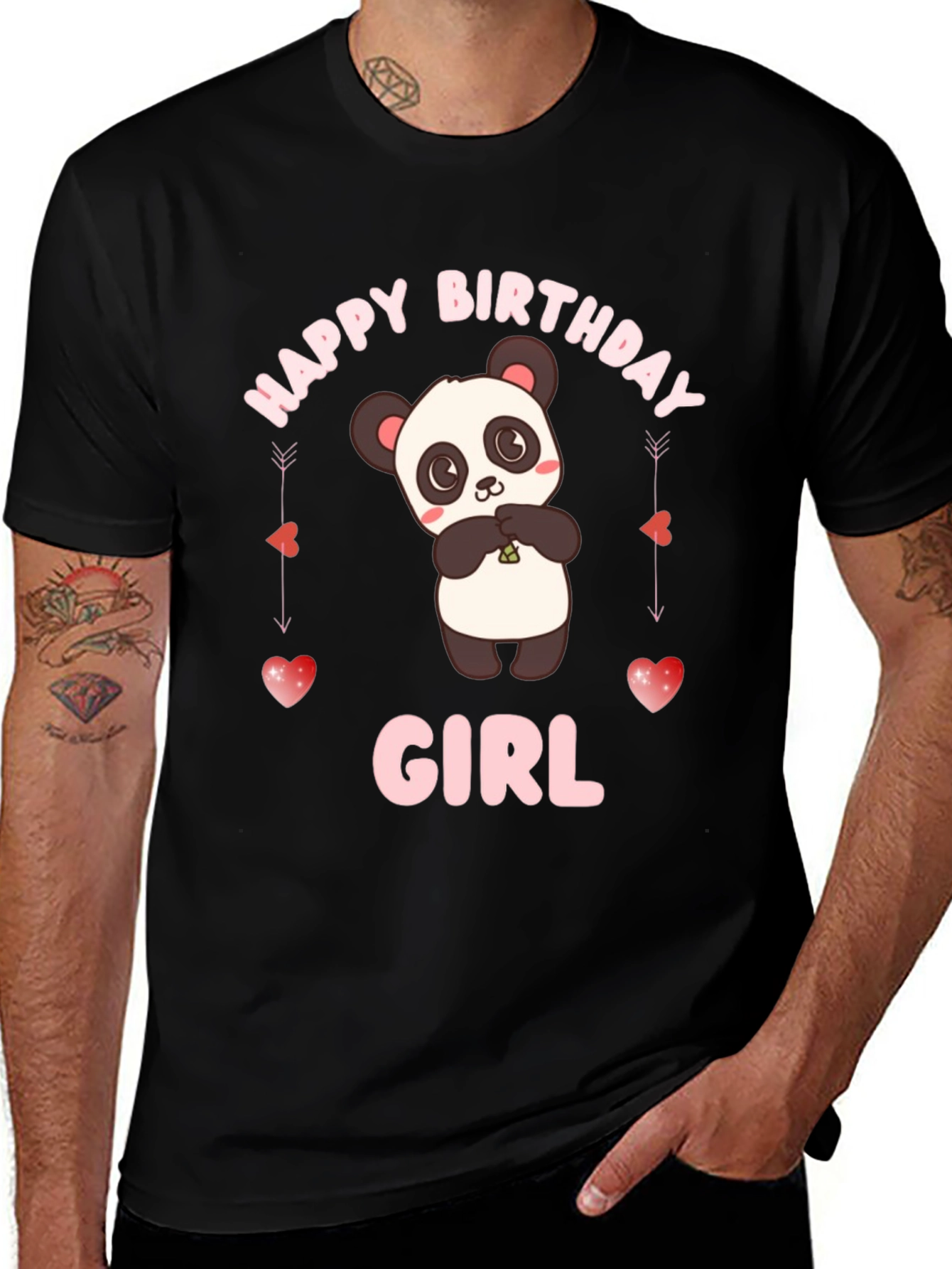Variant 12 of Happy Birthday Girl Panda T-Shirt