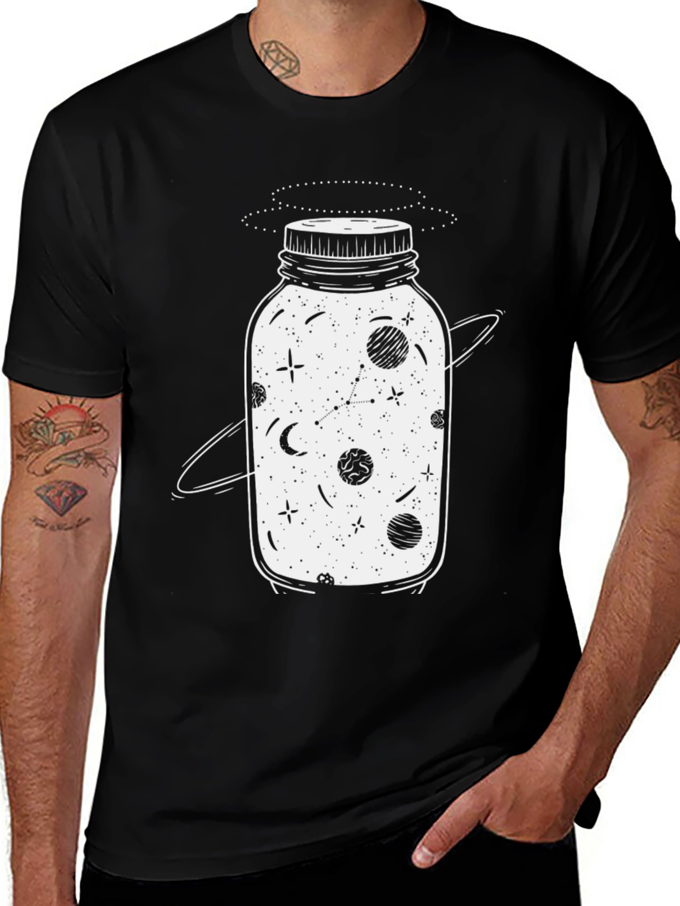 Variant 13 of Cosmic Jar T-Shirt - Galaxy in a Bottle Tee