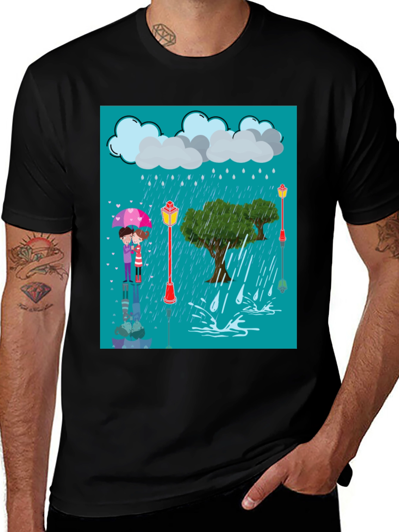 Variant 14 of Rainy Day Lovers T-Shirt