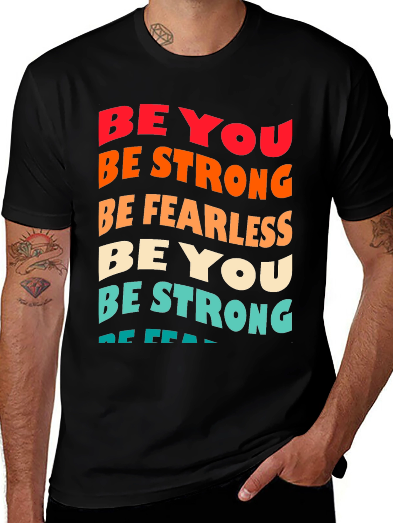 Variant 11 of Be You Graphic Tee - Inspirational Cotton T-Shirt