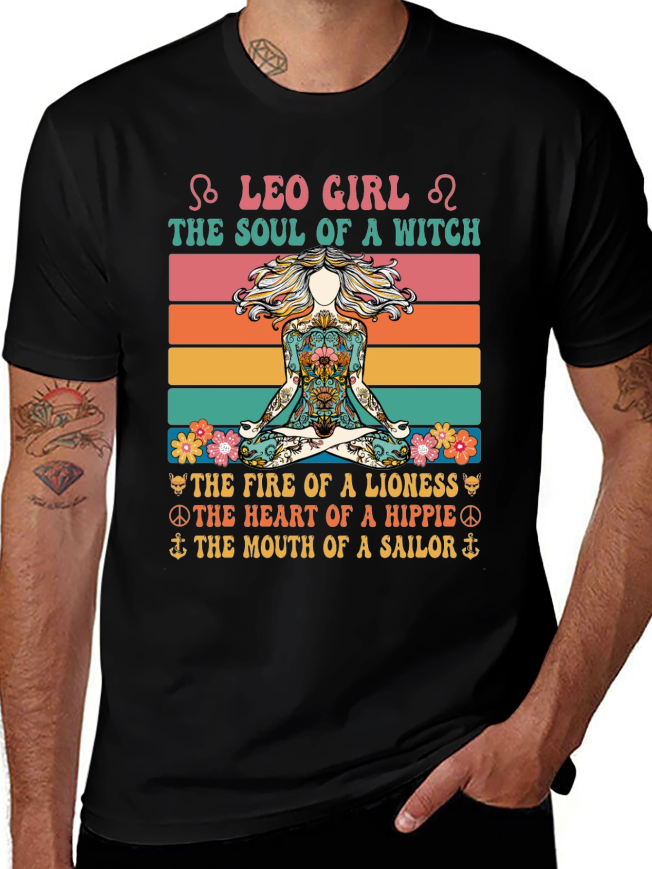 Leo Girl Witch Soul Graphic Tee