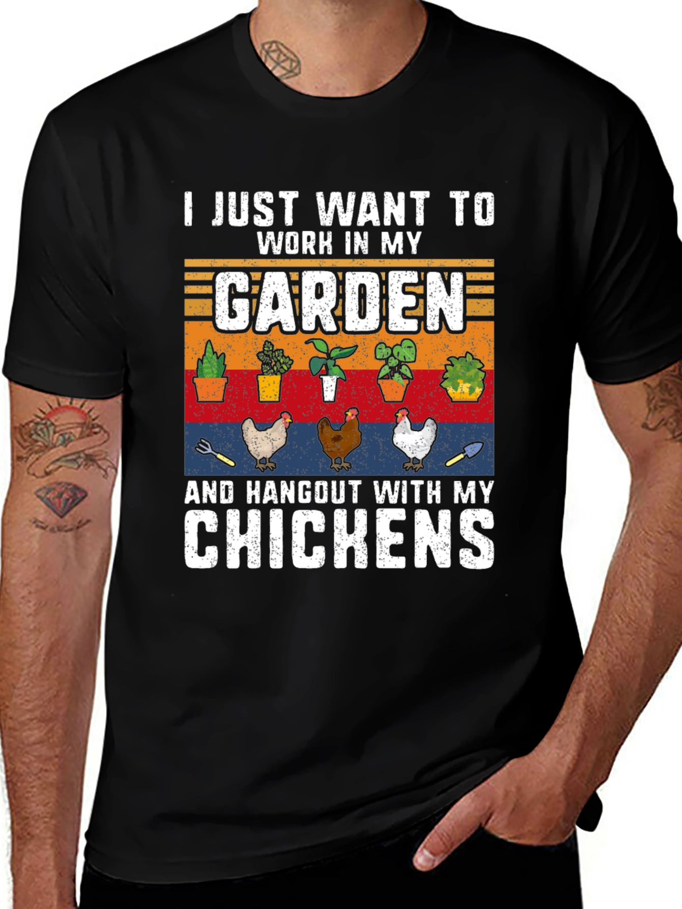 Variant 16 of Garden & Chickens Graphic Tee