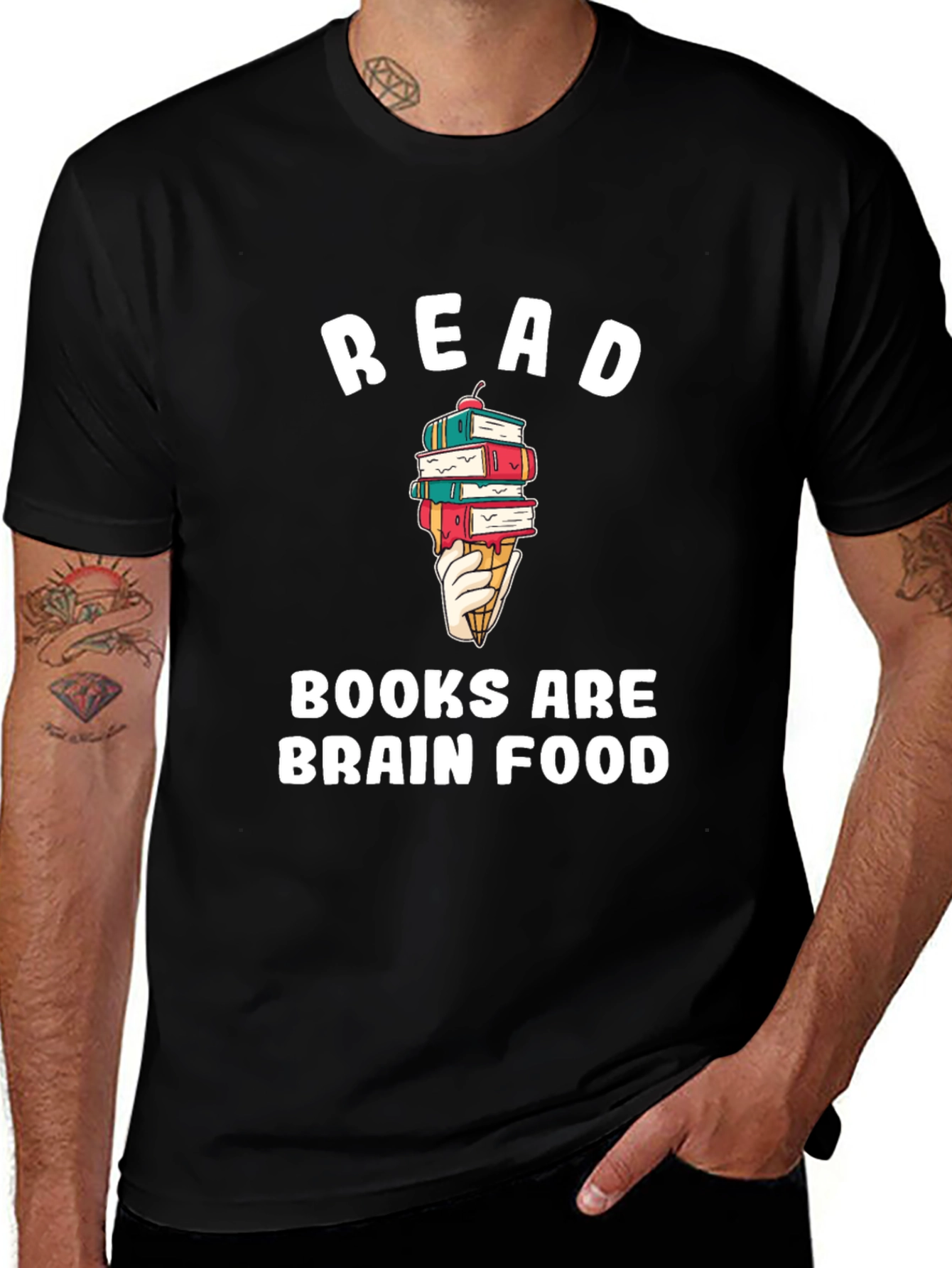 Variant 11 of Read Books Brain Food T-Shirt