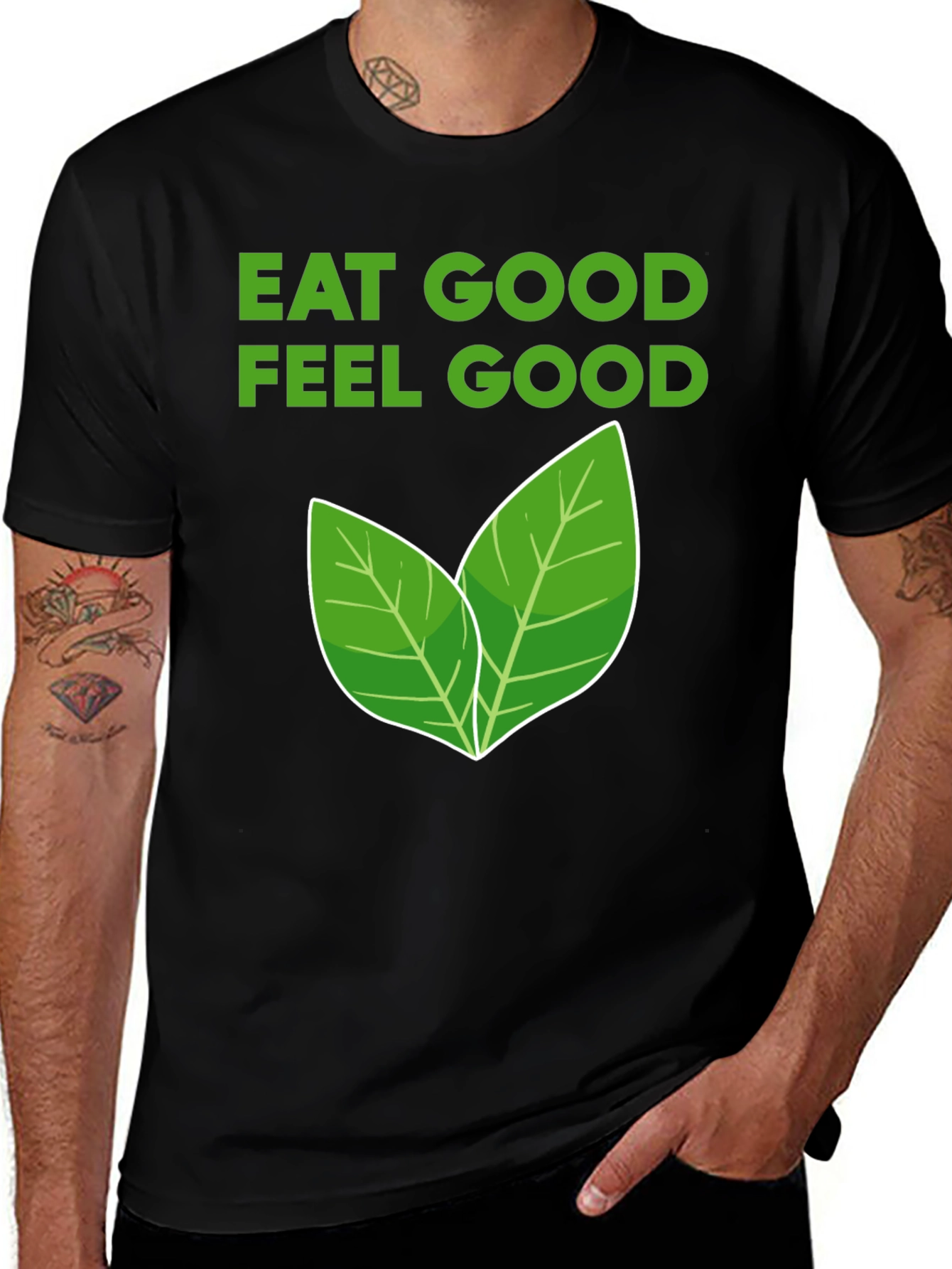 Eat Good Feel Good Vegan Graphic Tee