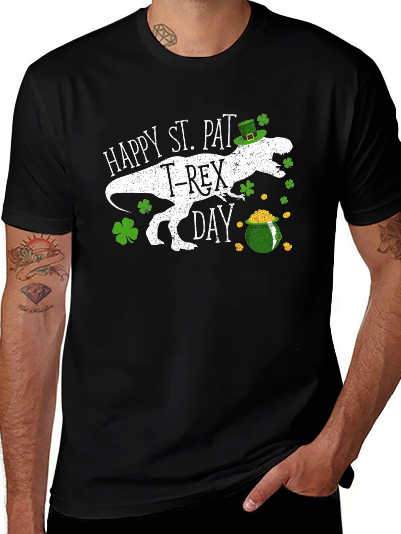 St. Patrick's Day T-Rex T-Shirt