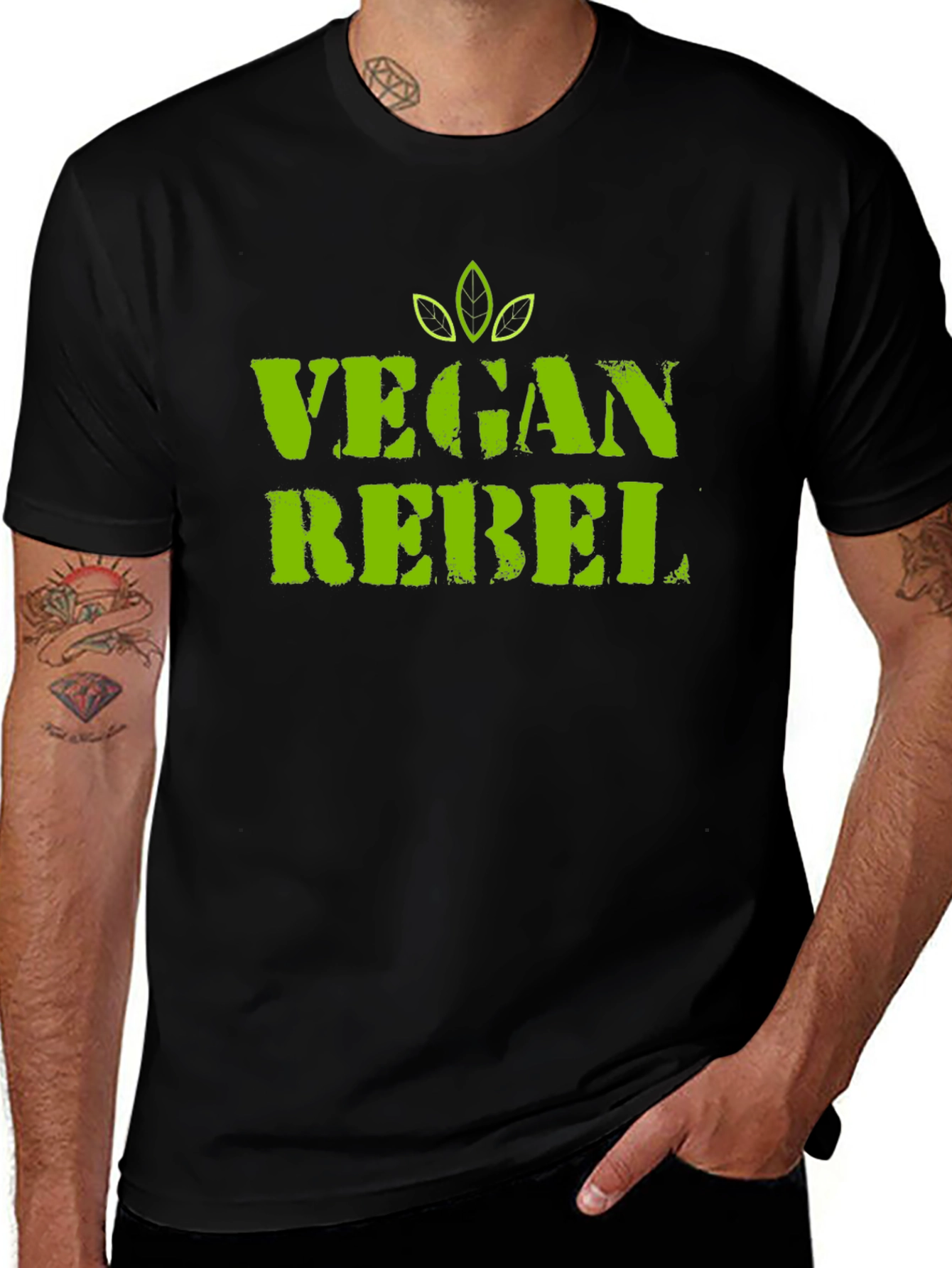Variant 29 of Vegan Rebel Graphic Tee - Cool & Comfortable