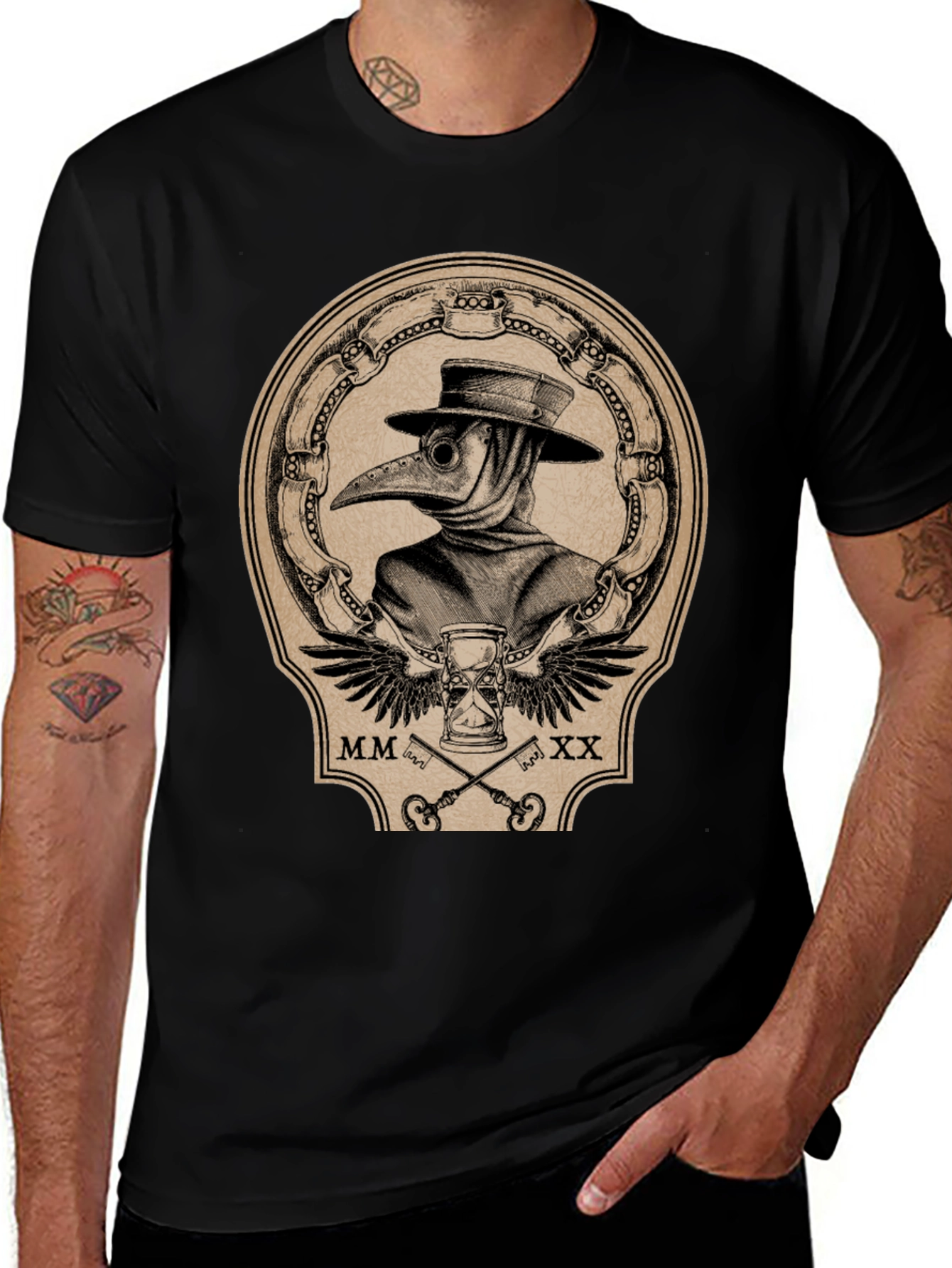 Variant 10 of Plague Doctor T-Shirt - MMXX Vintage Graphic Tee