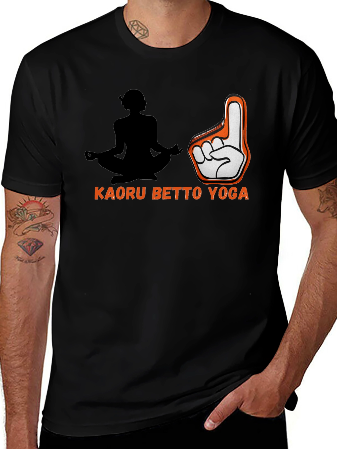 Variant 8 of Kaoru Betto Yoga Black T-Shirt