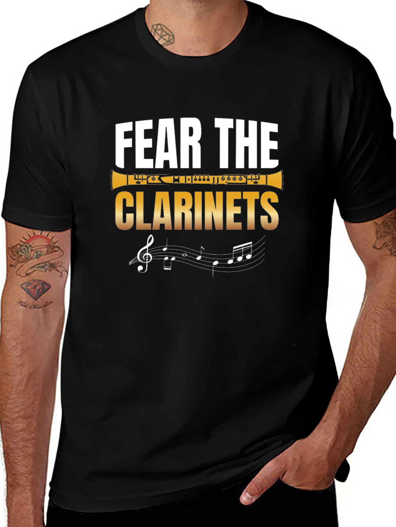 Variant 16 of Fear The Clarinets Graphic Tee