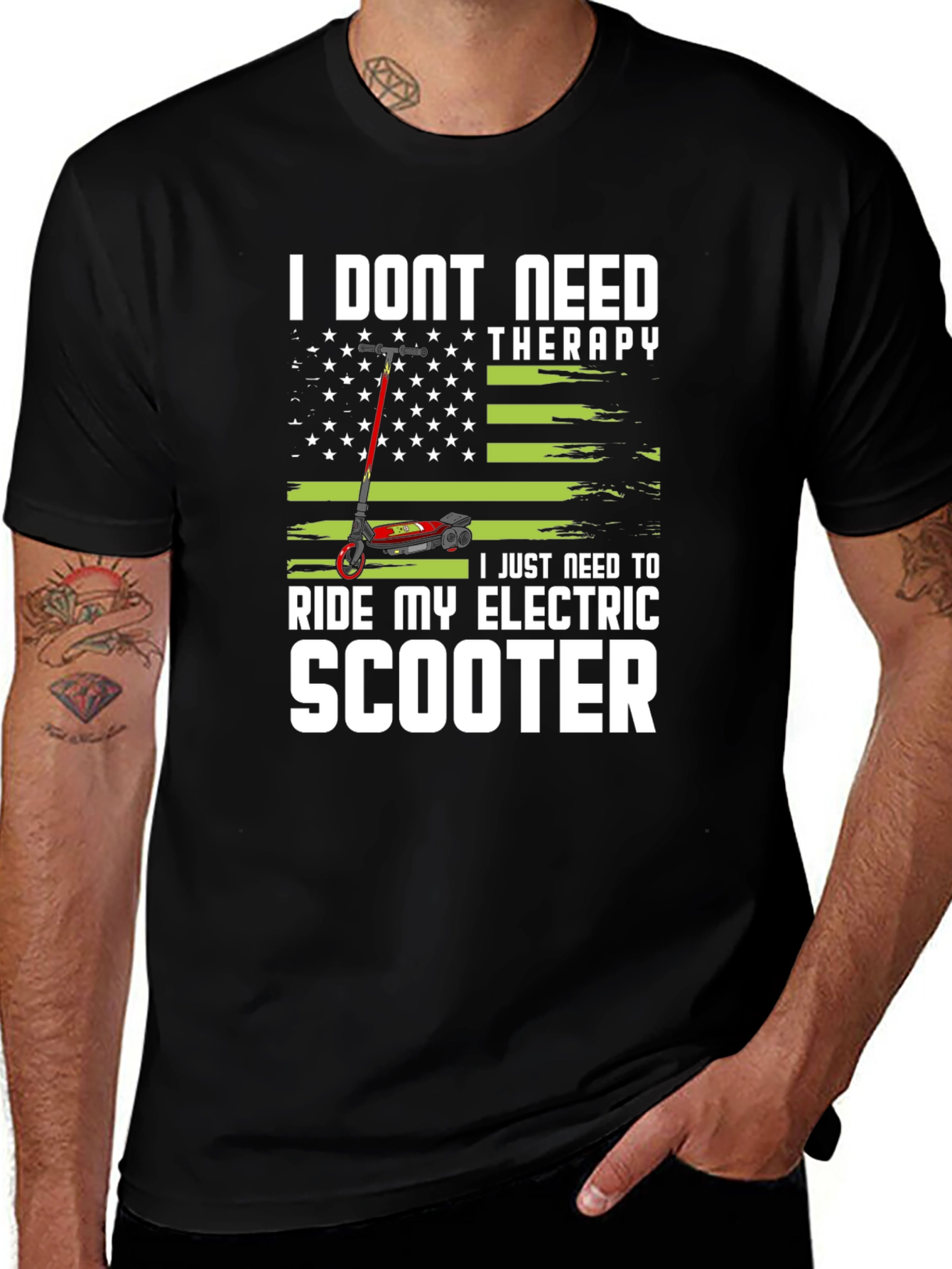 Variant 22 of Electric Scooter Therapy T-Shirt