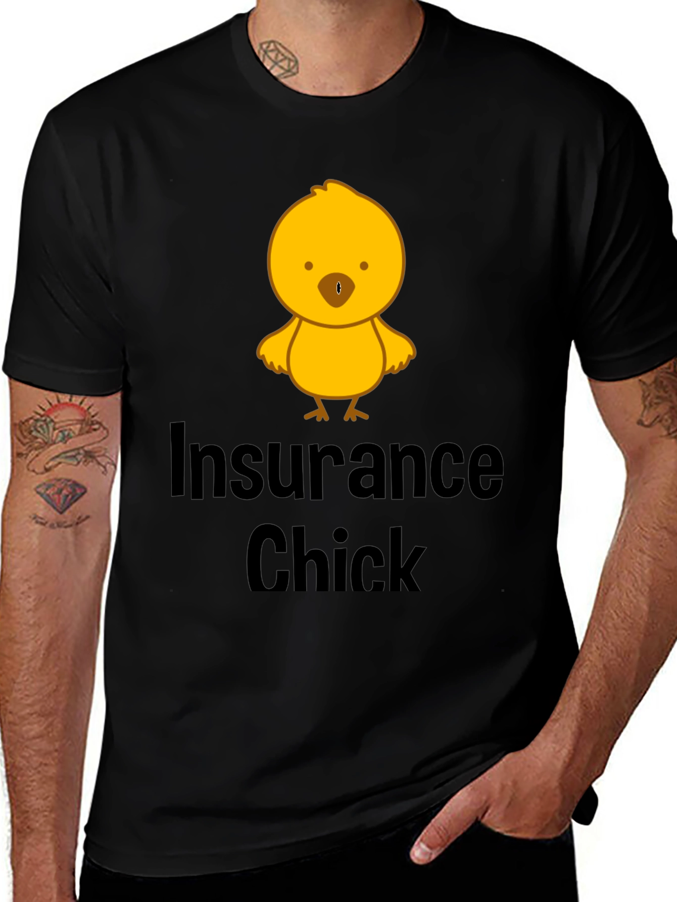 Variant 5 of Insurance Chick T-Shirt - Funny & Unique Design