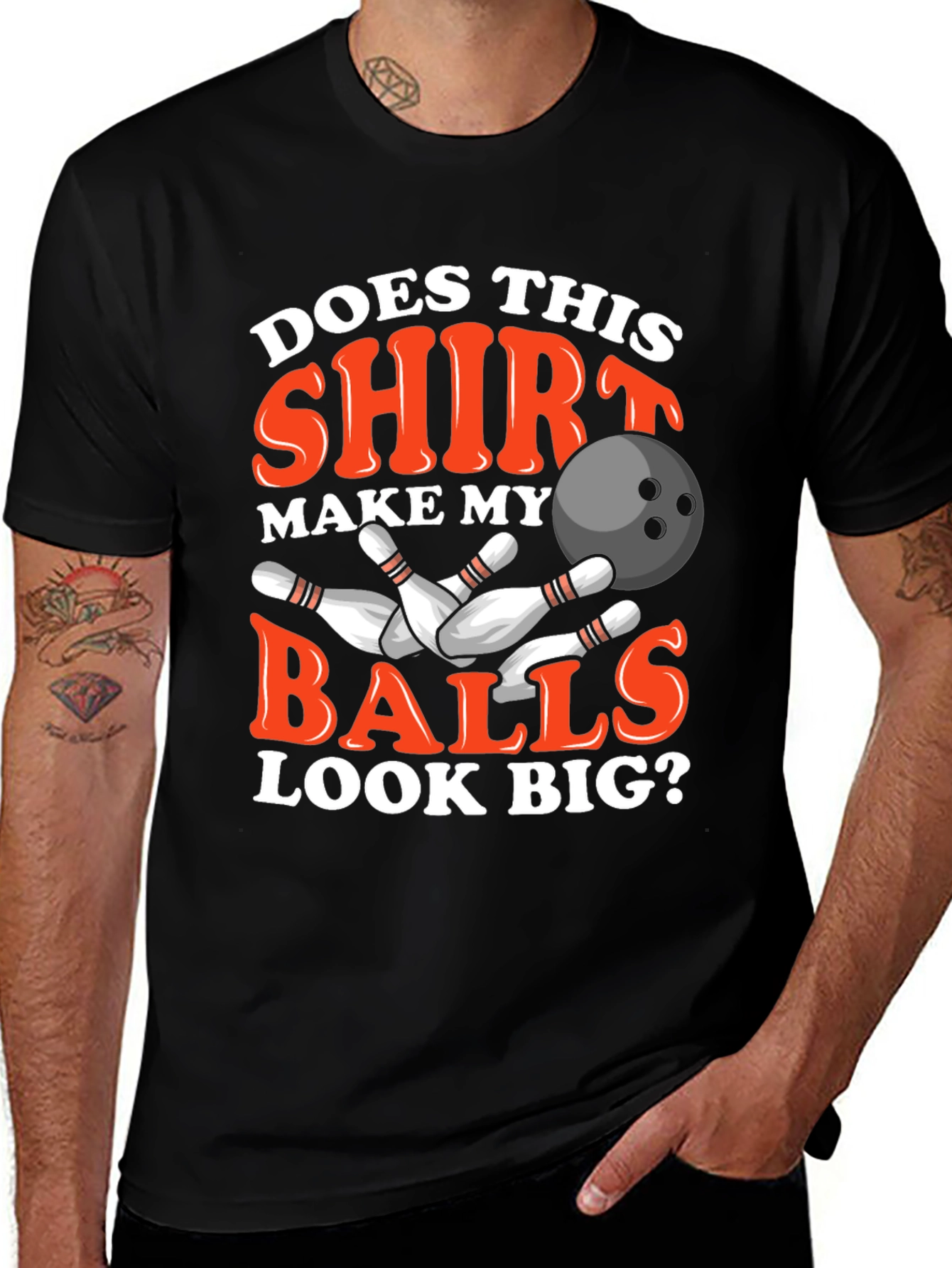 Bowling Balls Funny Graphic T-Shirt