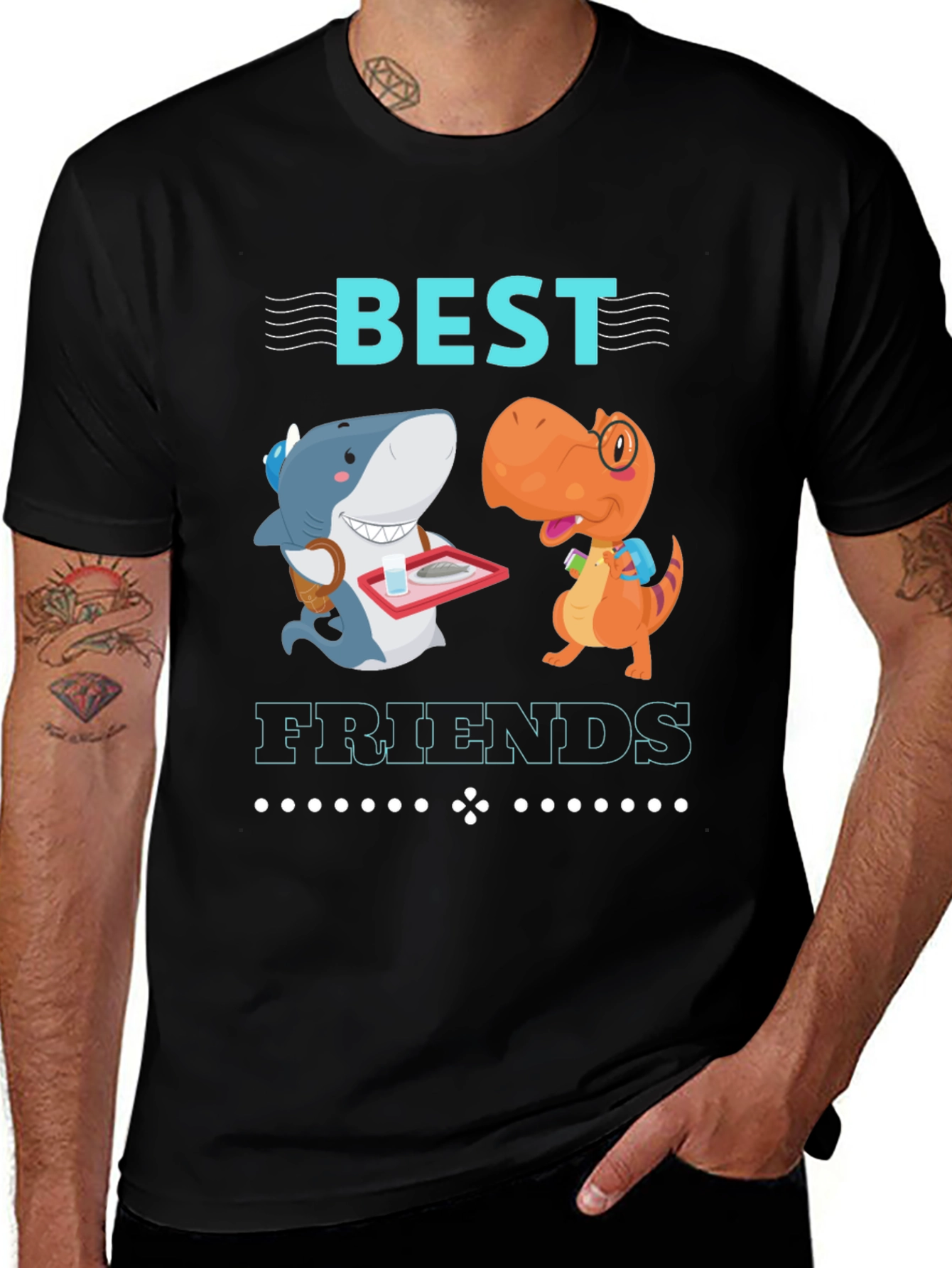 Variant 26 of Best Friends Shark & Dino Graphic T-Shirt
