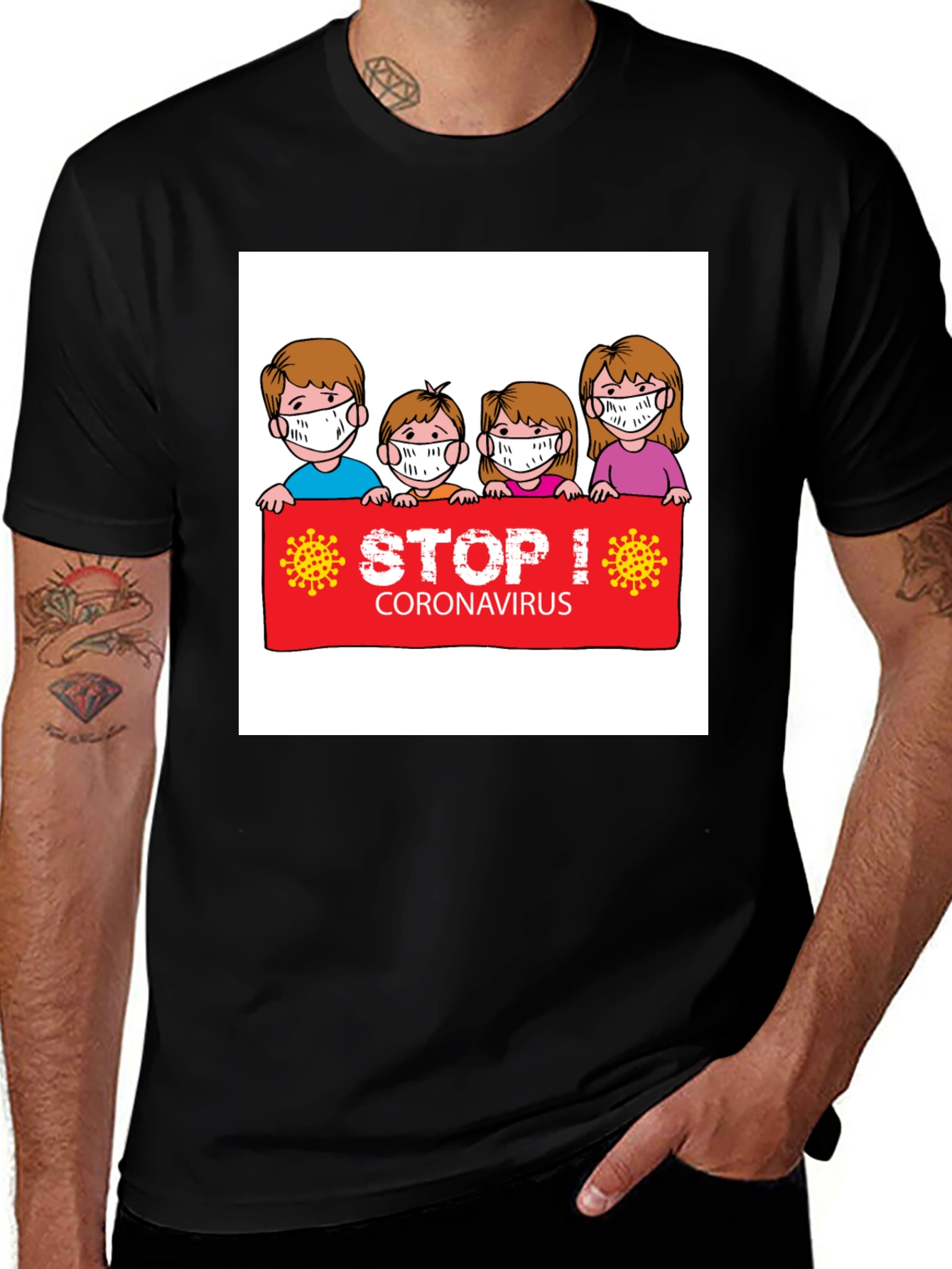 Variant 7 of Stop Coronavirus T-Shirt