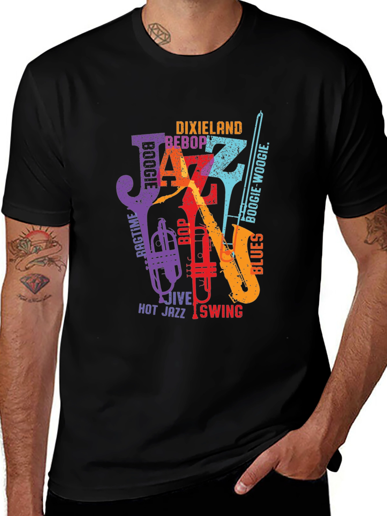 Jazz Music T-Shirt - Dixieland, Bebop, Boogie Woogie