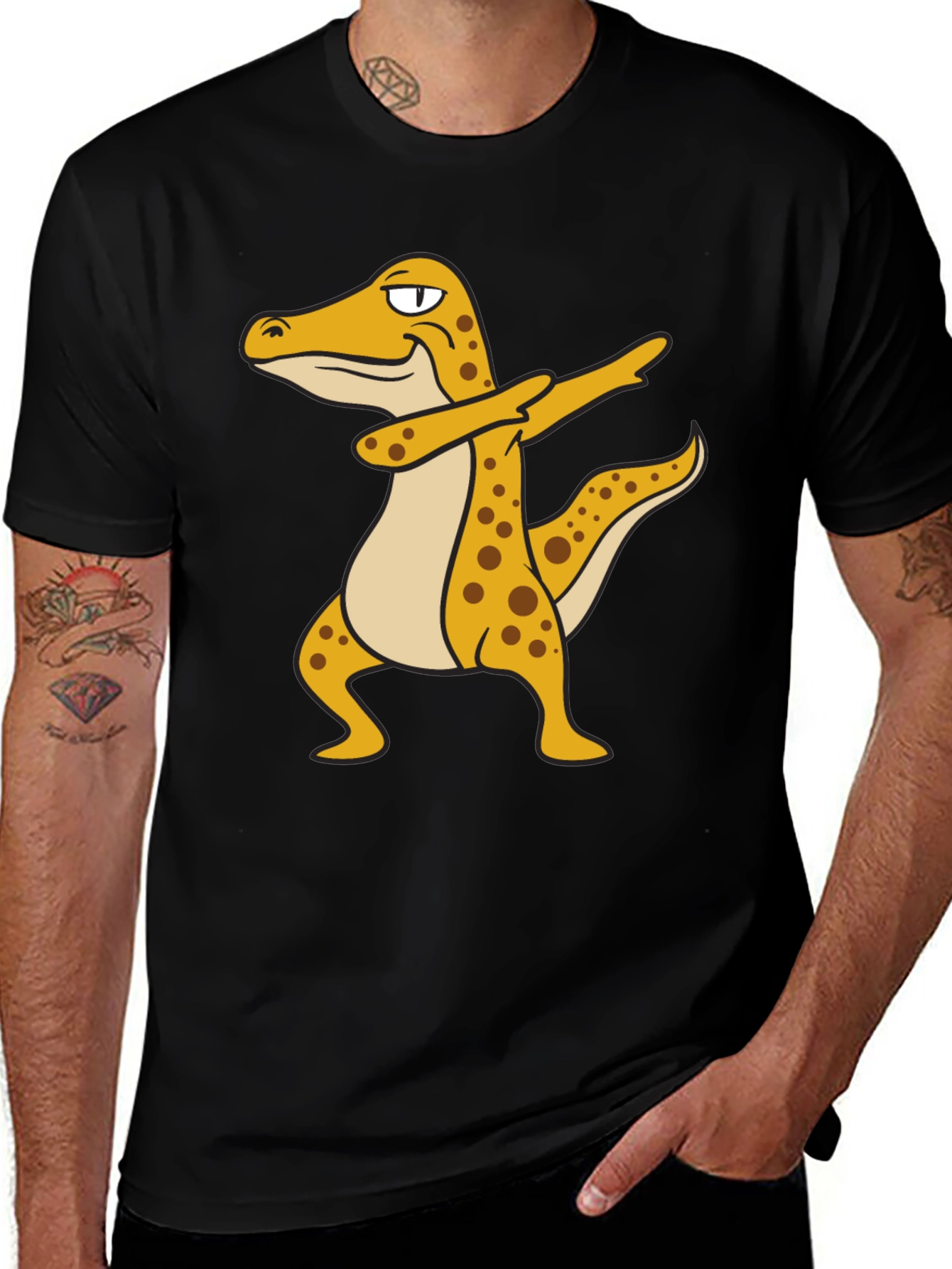 Variant 2 of Dabbing Lizard Graphic Tee - Novelty T-Shirt