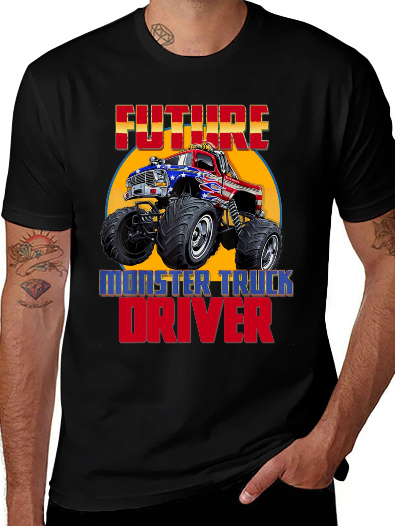 Variant 10 of Future Monster Truck Driver T-Shirt