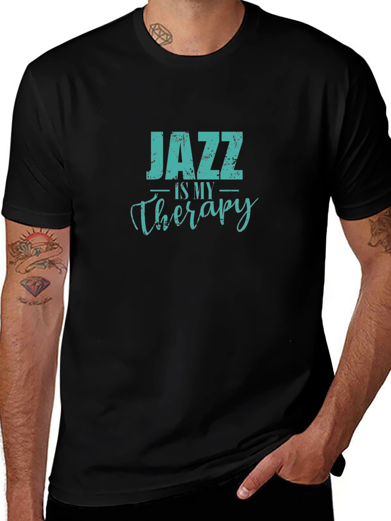 Variant 18 of Jazz is my Therapy Graphic Tee