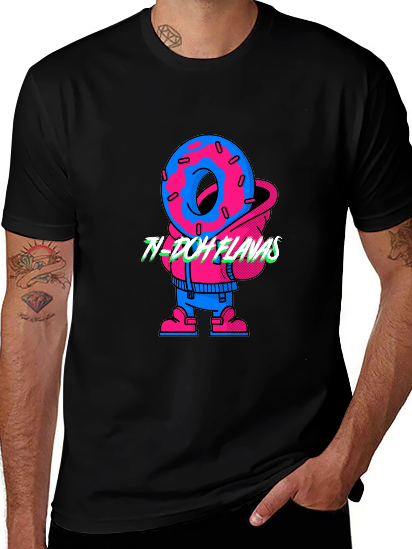 Variant 14 of Ty-Doh Flavas Graphic Tee - Cool Donut Design!