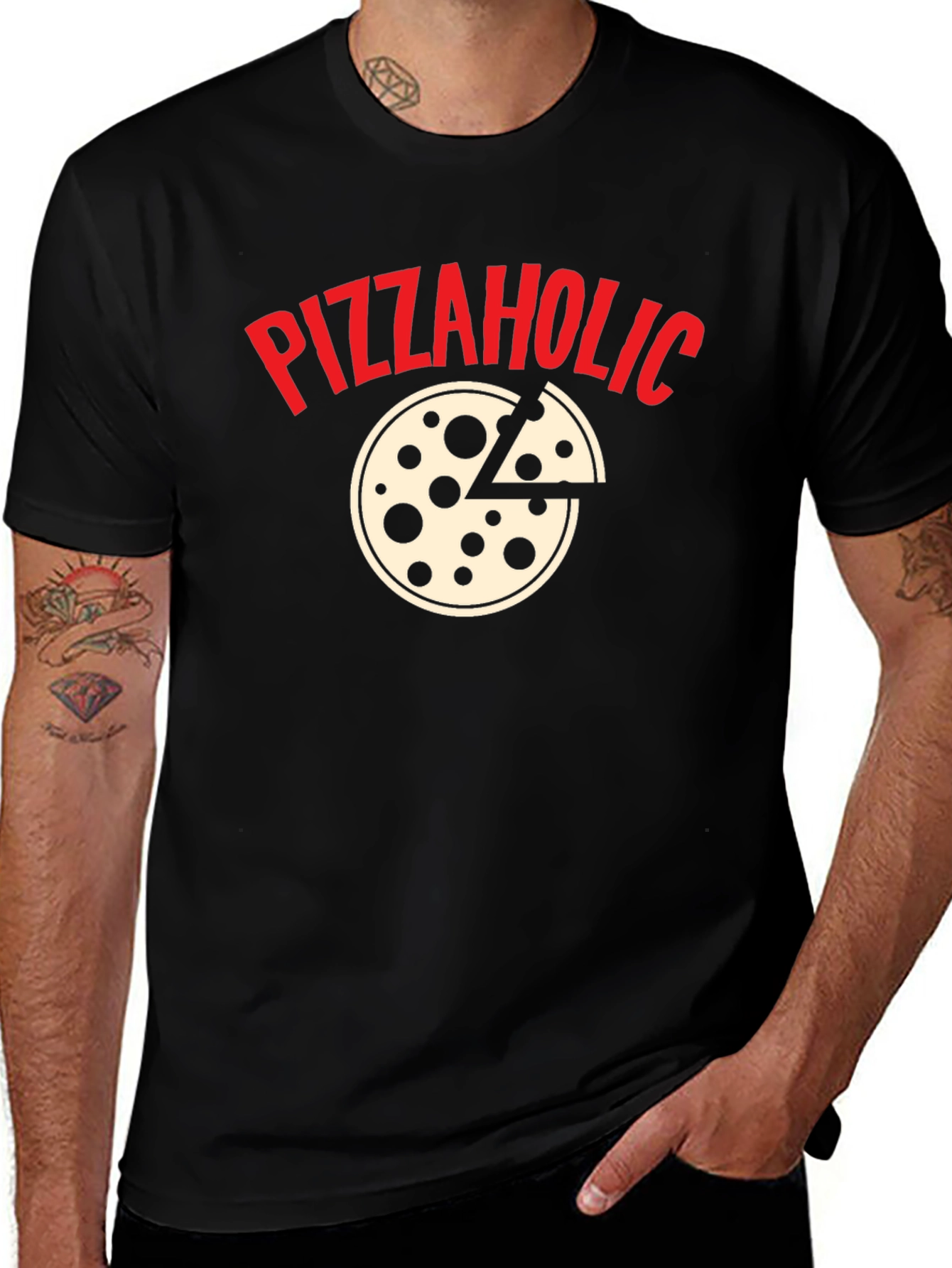 Variant 11 of PizzaHolic T-Shirt - Funny Pizza Lover Tee