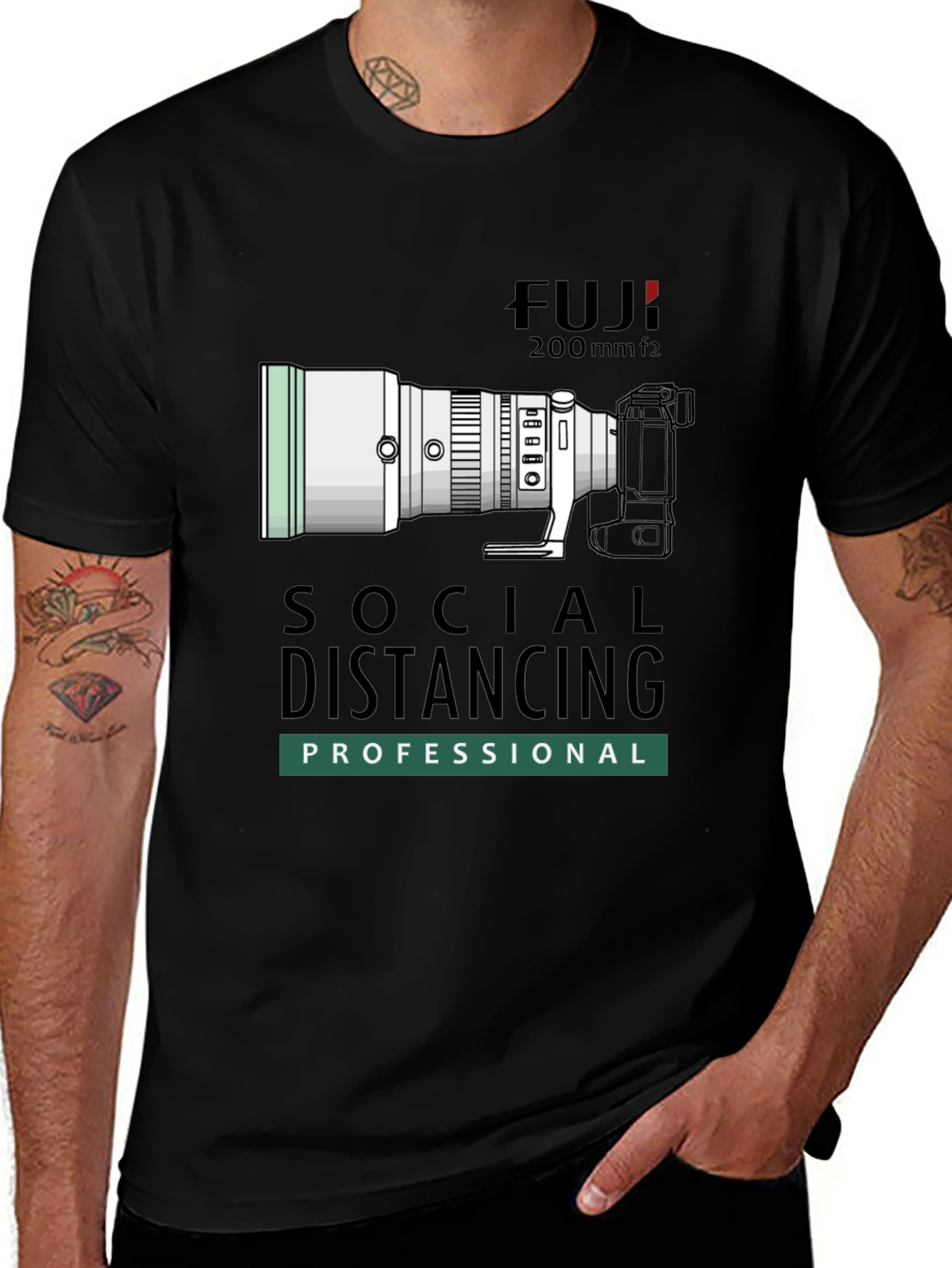 Variant 8 of Social Distancing Professional Photographer T-Shirt