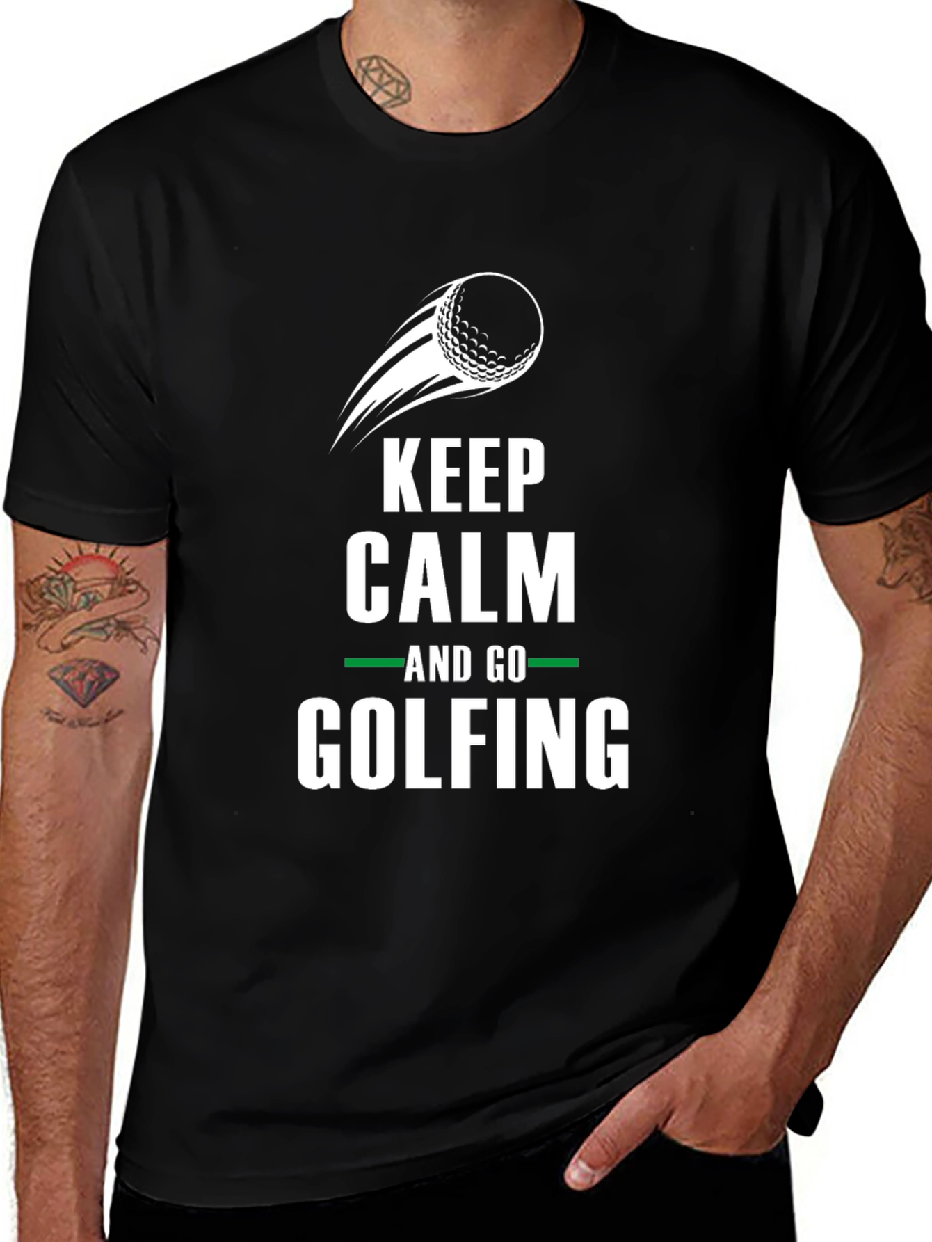 Variant 10 of Keep Calm and Go Golfing Graphic Tee