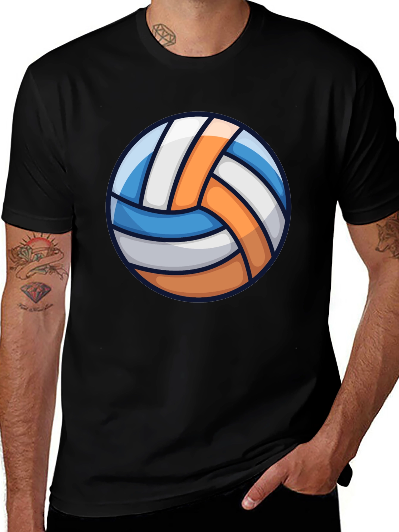Variant 7 of Volleyball Graphic Tee - Sporty Casual T-Shirt