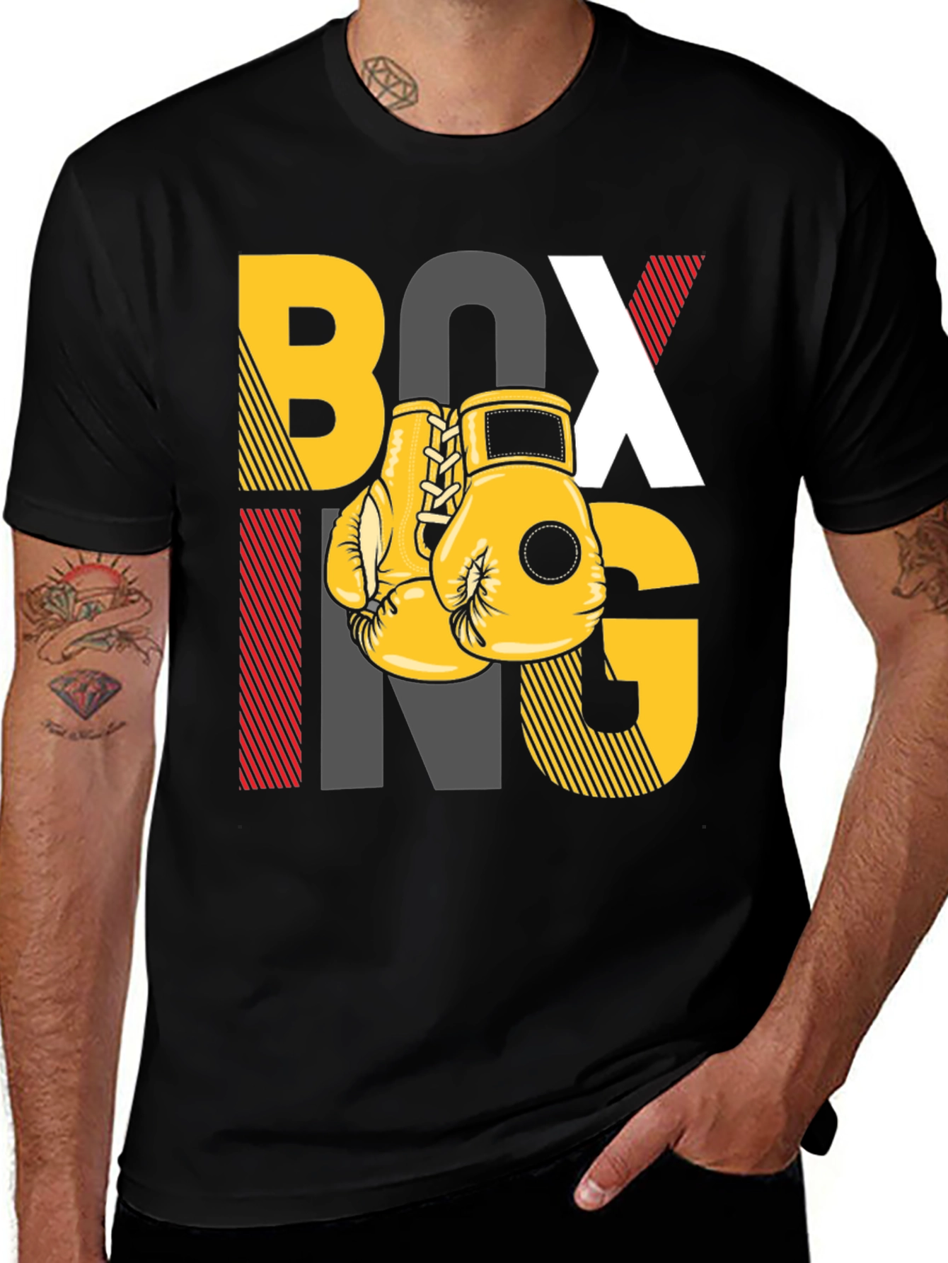 Variant 29 of Boxing Graphic T-Shirt - Sports Fan Apparel