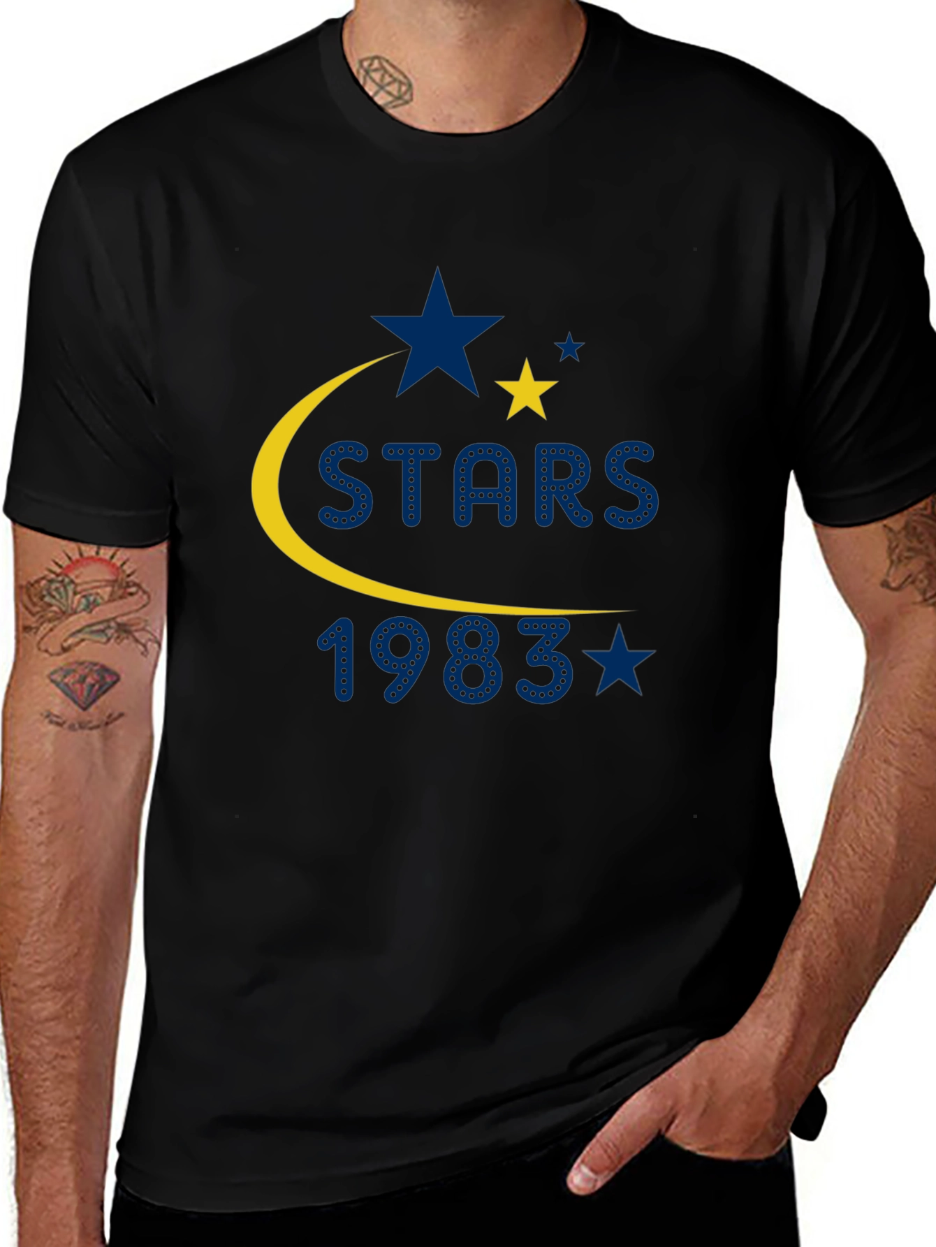 Variant 18 of Stars 1983 Black T-Shirt