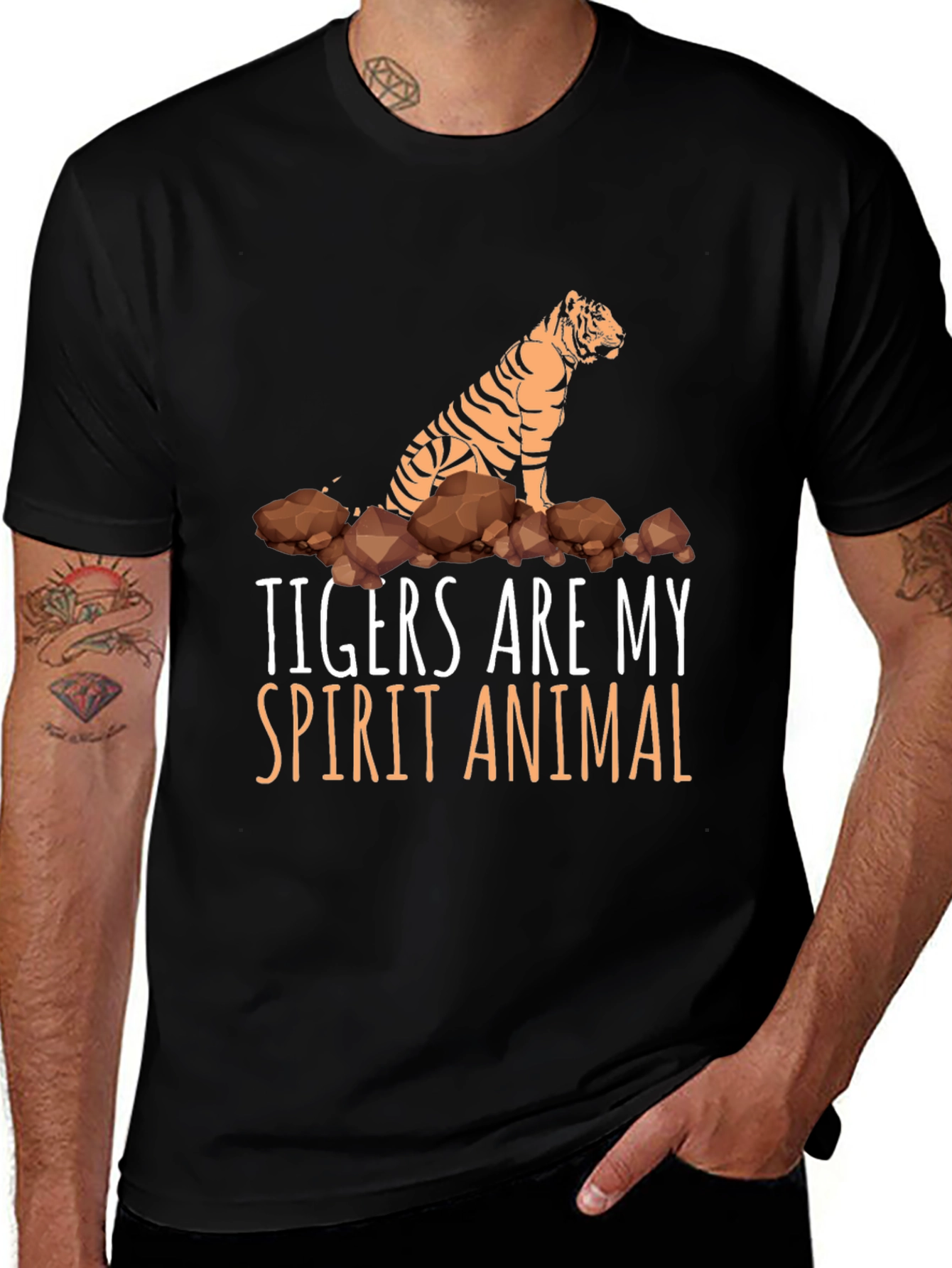 Variant 28 of Tigers Are My Spirit Animal Graphic T-Shirt