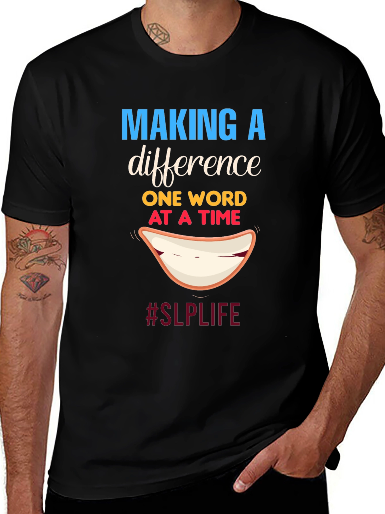 Variant 12 of Making a Difference SLP T-Shirt