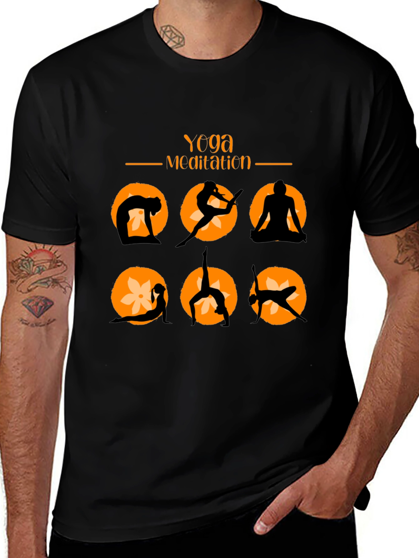 Variant 16 of Yoga Meditation Graphic T-Shirt