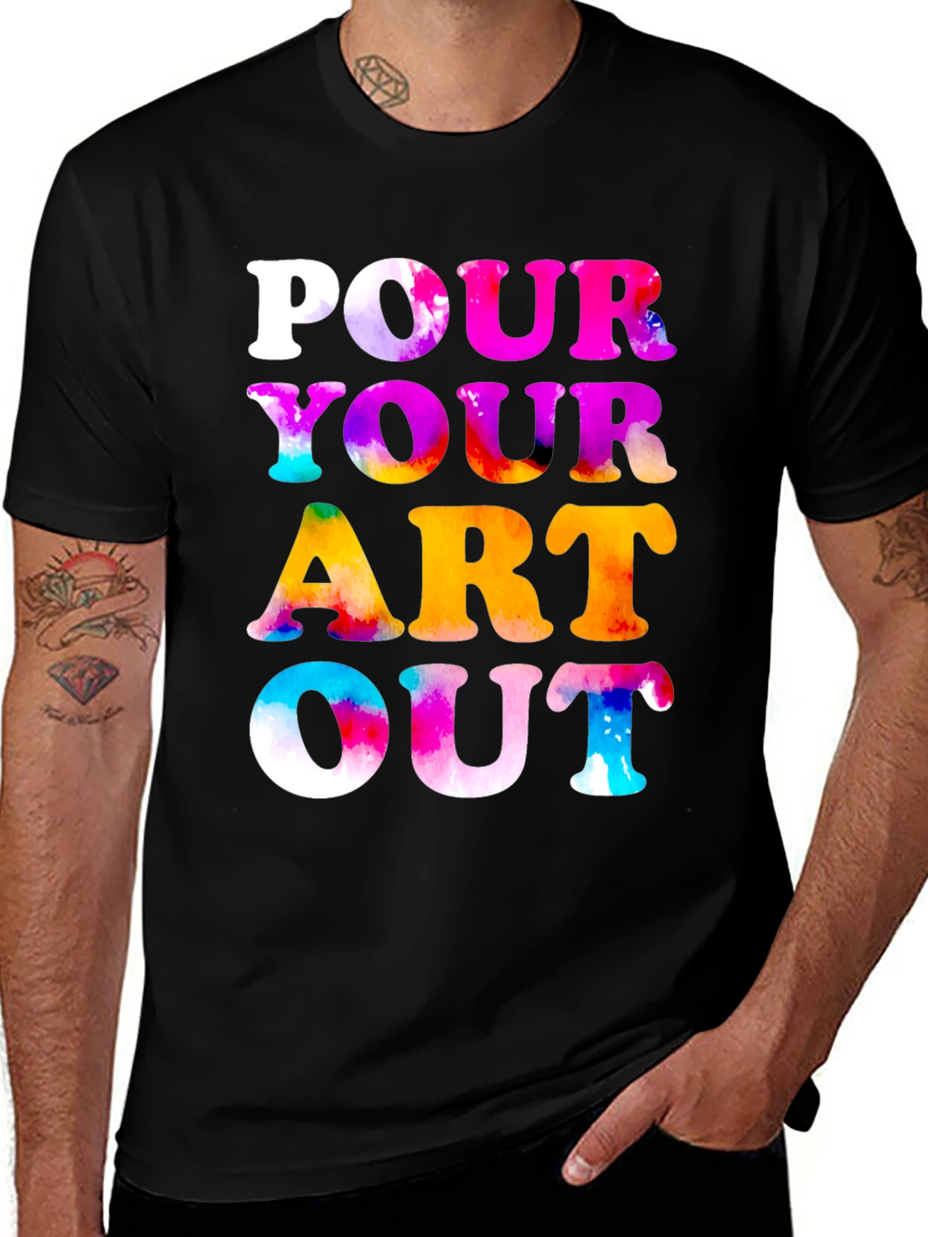 Variant 7 of Pour Your Art Out Graphic Tee