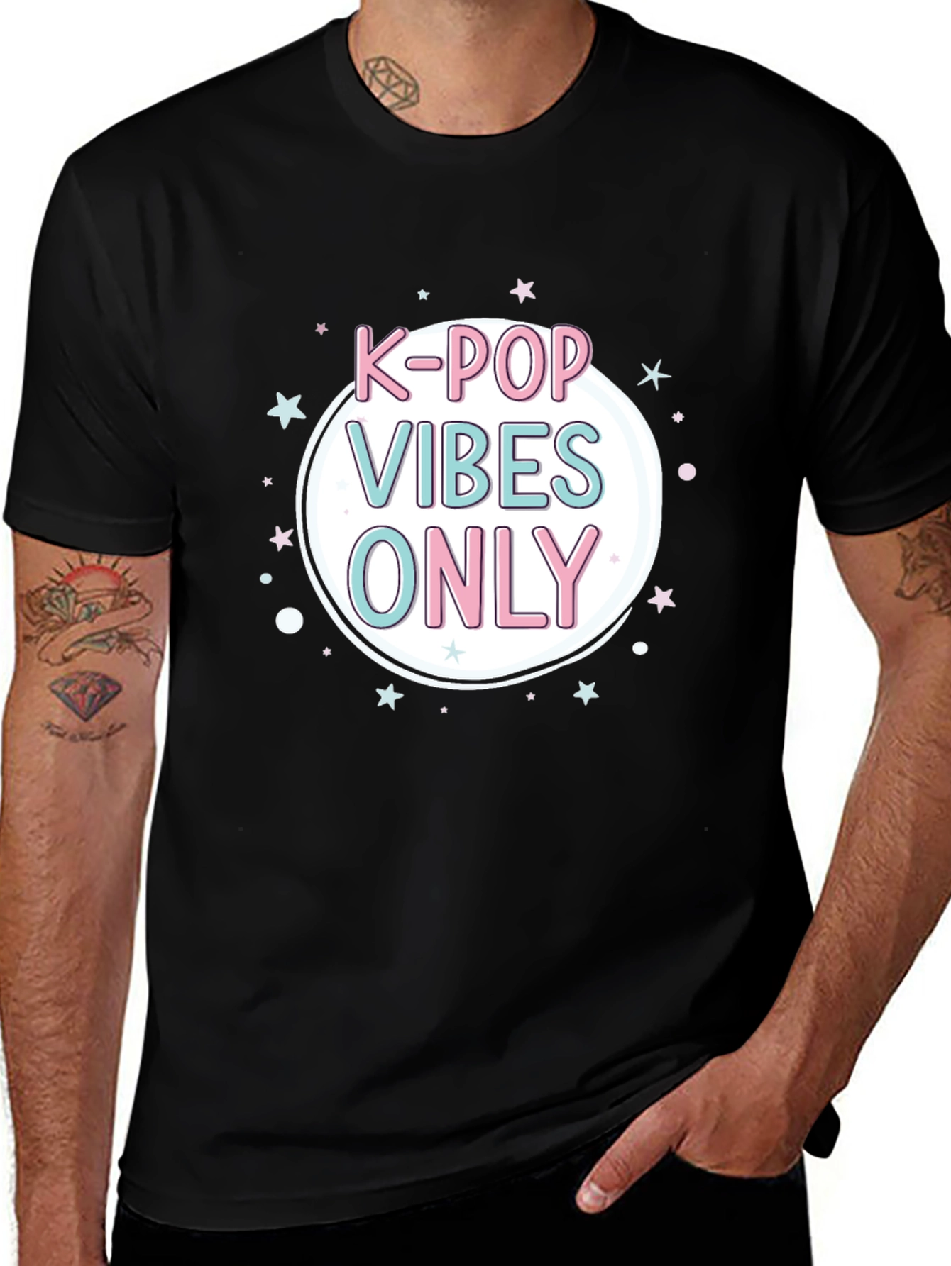 K-Pop Vibes Only Graphic Tee