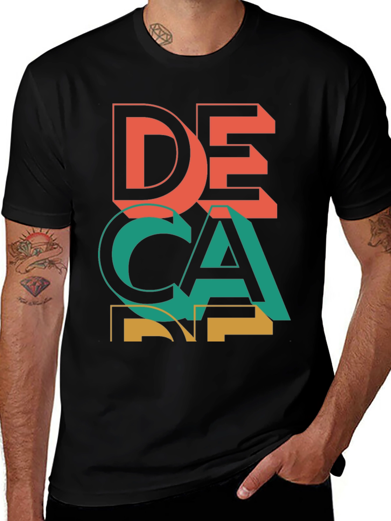Variant 21 of Decane Graphic Tee - Cool Retro Design
