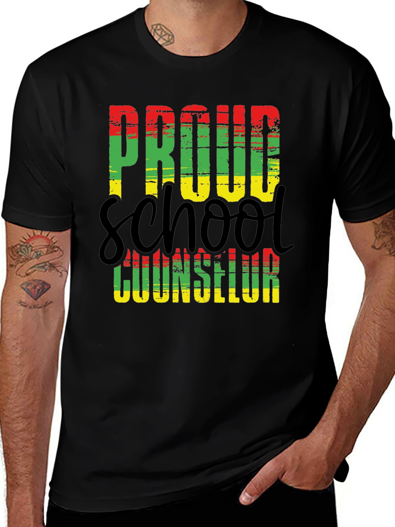 Variant 9 of Proud School Counselor Graphic T-Shirt